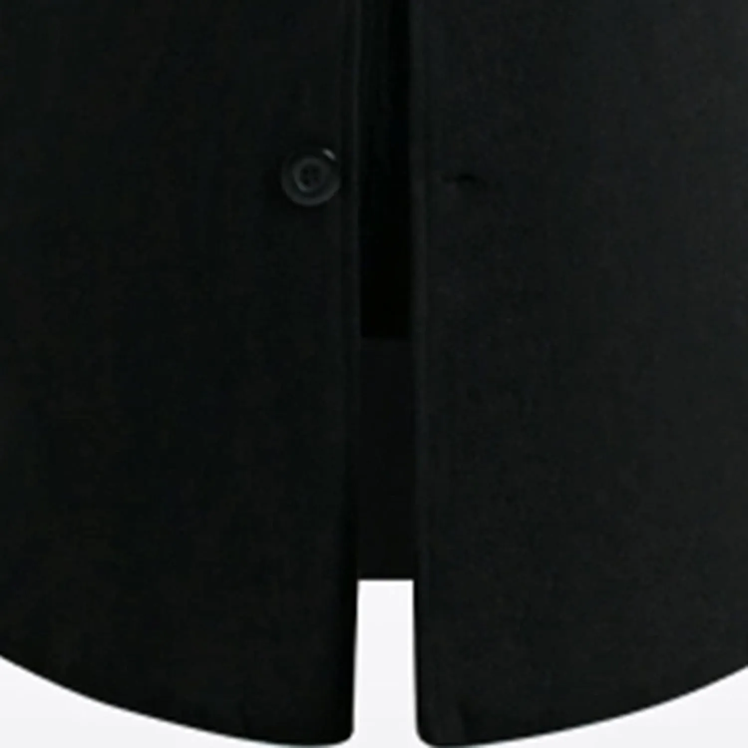 Mens Trench Coats Mid Long Single Breasted Pea Coat Casual Winter Business Casual Slim Fit Wool Jacket Warm Overcoat