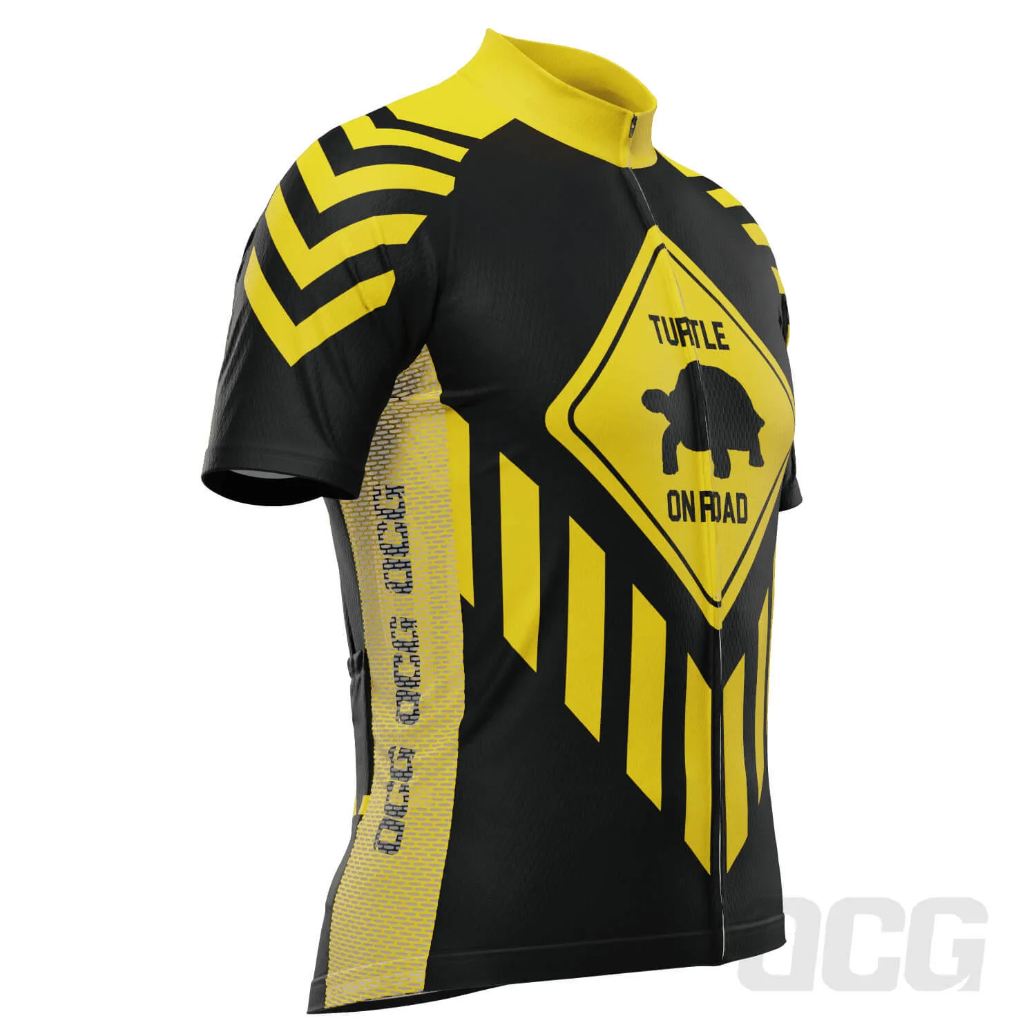 Men's Turtle on Road Short Sleeve Cycling Jersey