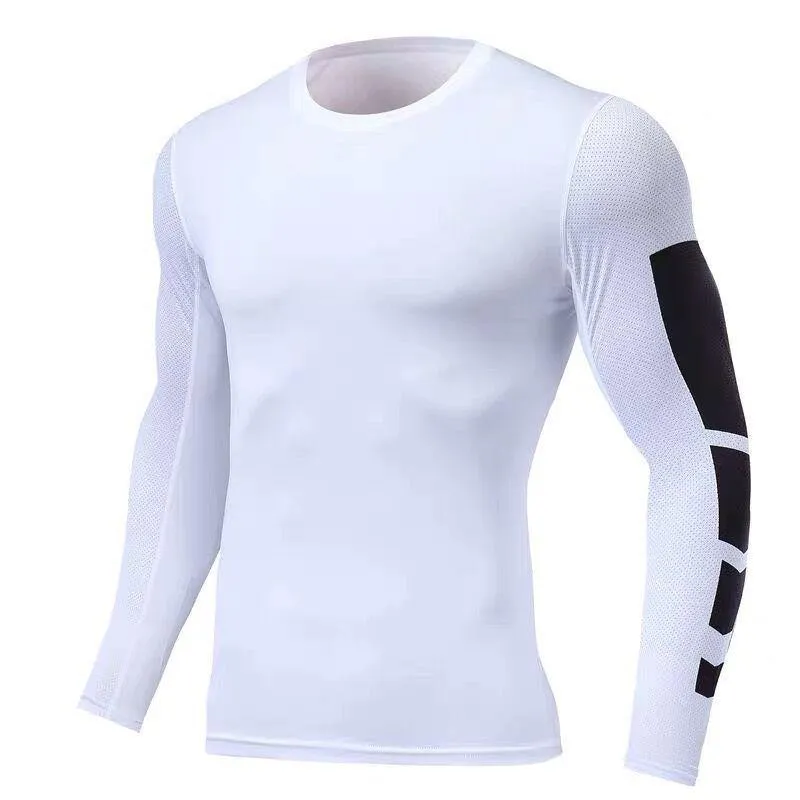 Men's Two-piece tights and long sleeve compression suit