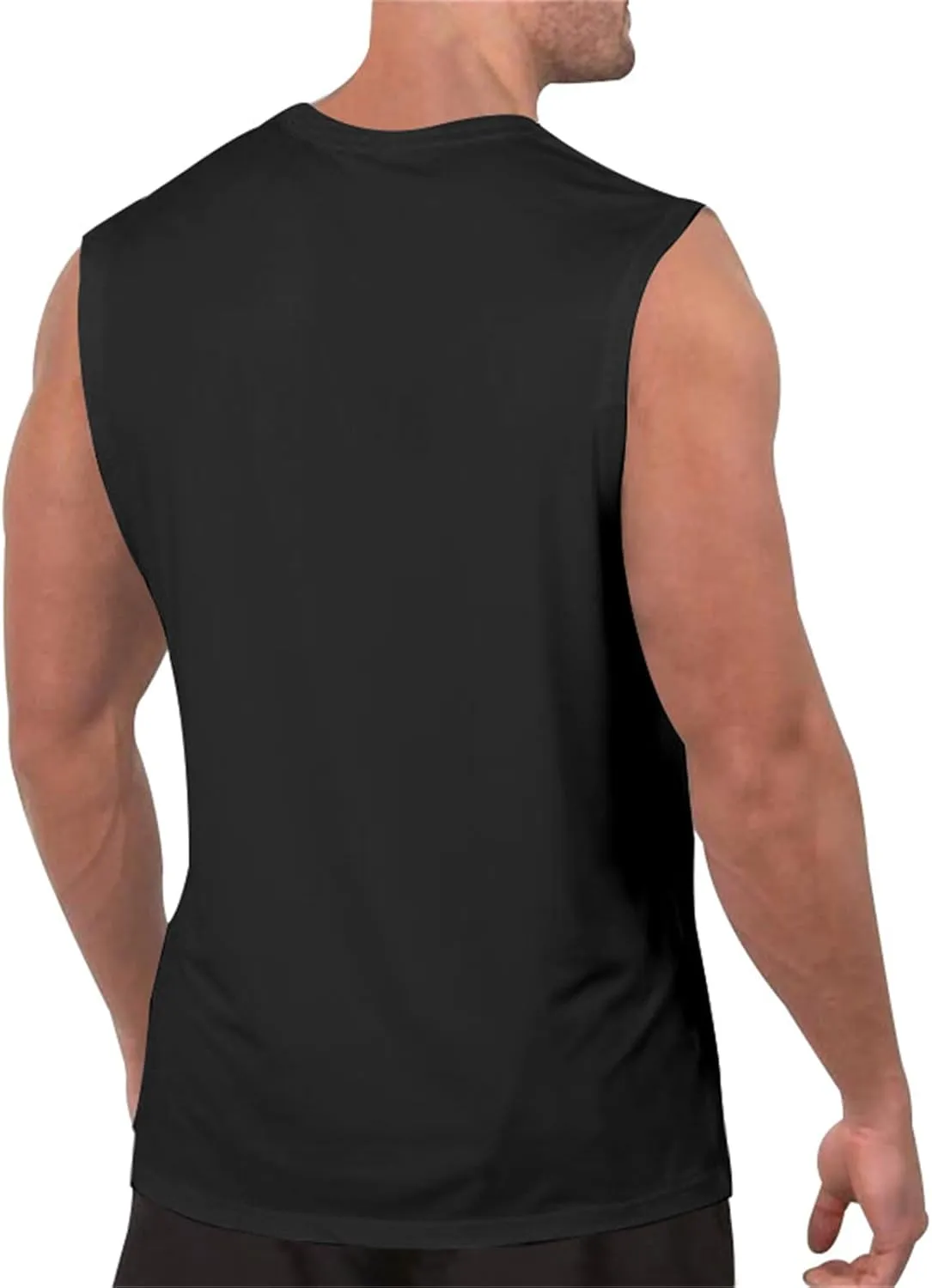 Mens V Neck Tank Tops Sleeveless Undershirts Quick Dry Athletic Gym Shirts Casual Basic Tees Solid Color Workout Top