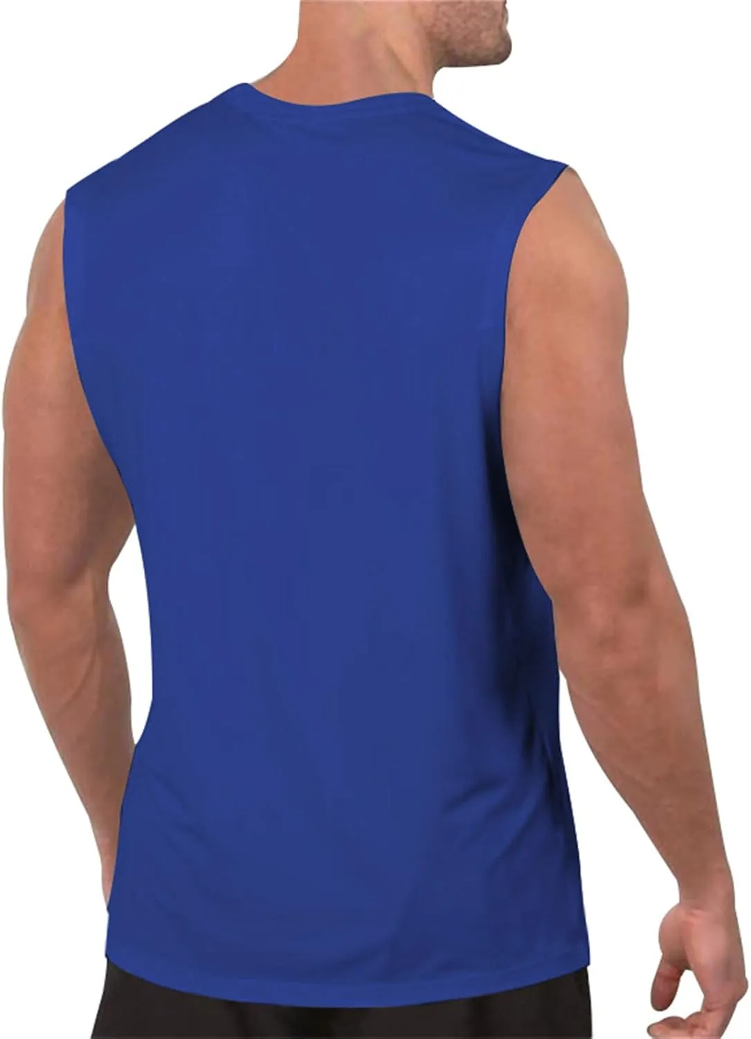 Mens V Neck Tank Tops Sleeveless Undershirts Quick Dry Athletic Gym Shirts Casual Basic Tees Solid Color Workout Top