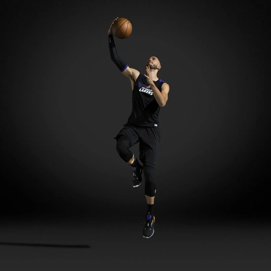 Men's/Women's Basketball 3/4 Leggings 500 - NBA Los Angeles Lakers
