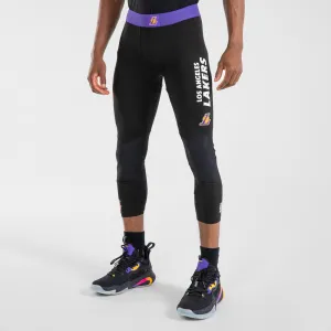 Men's/Women's Basketball 3/4 Leggings 500 - NBA Los Angeles Lakers