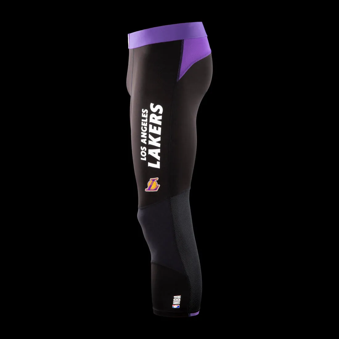 Men's/Women's Basketball 3/4 Leggings 500 - NBA Los Angeles Lakers