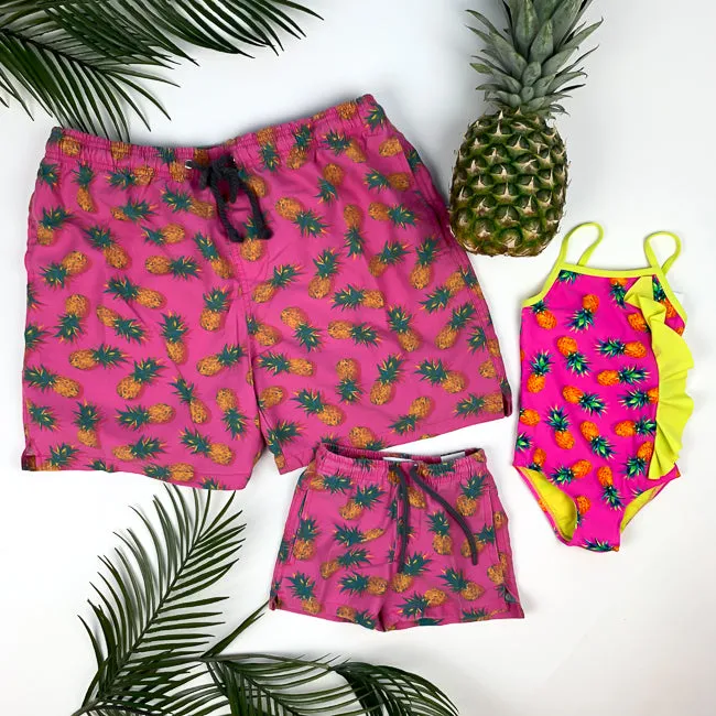 MIAMI PINEAPPLE - DADDY   DAUGHTER - Matching Swimsuits