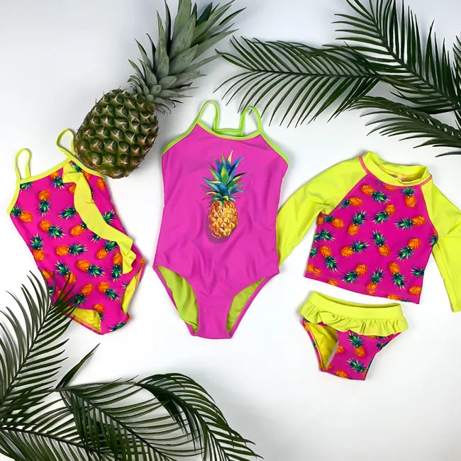 MIAMI PINEAPPLE - DADDY   DAUGHTER - Matching Swimsuits