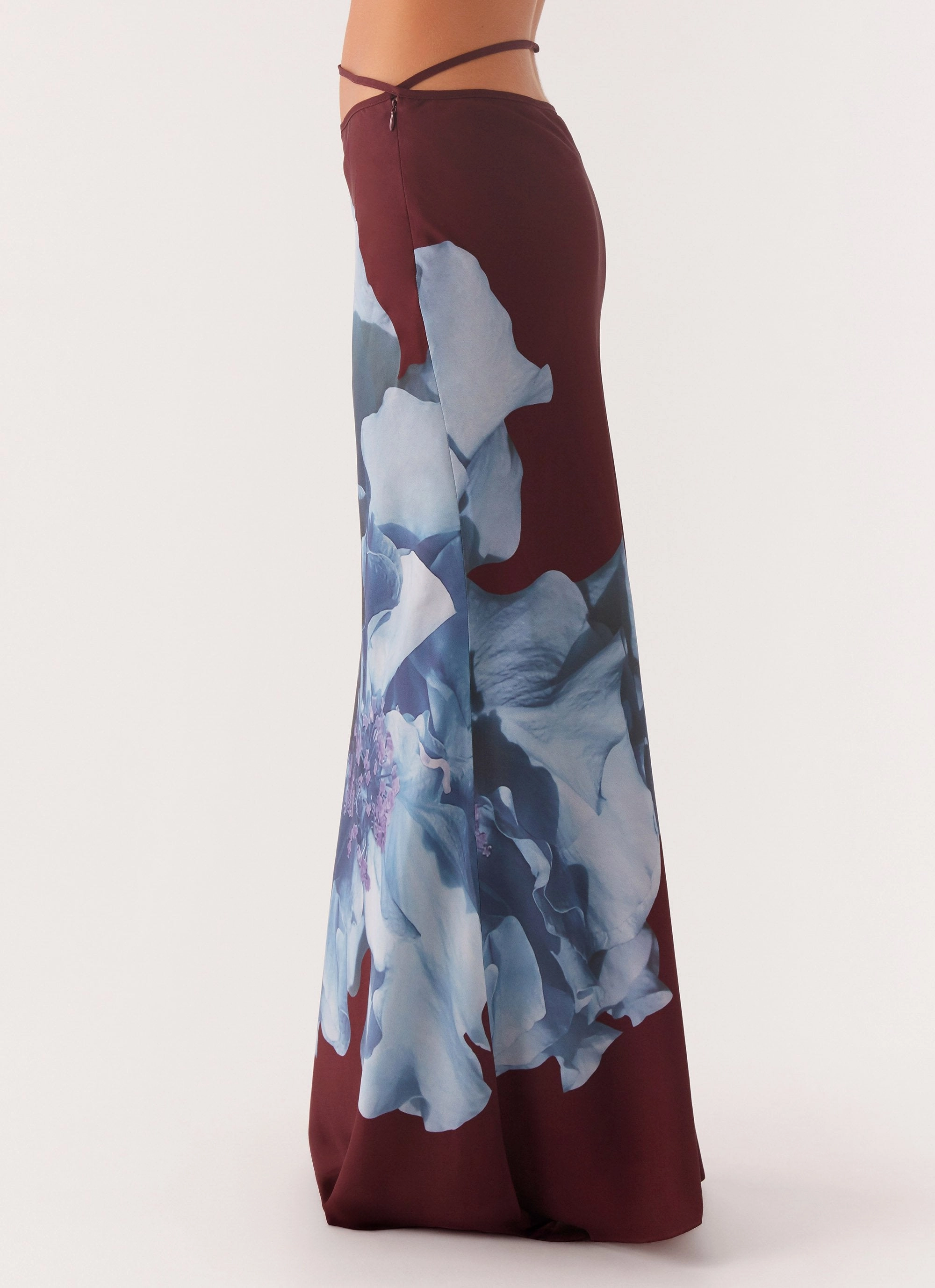 Weather Flex Michelle Maxi Skirt - Maroon Print