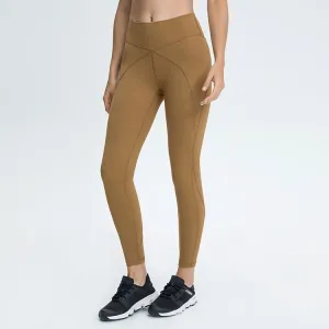 Mid Rise XY stitching Full Length Leggings