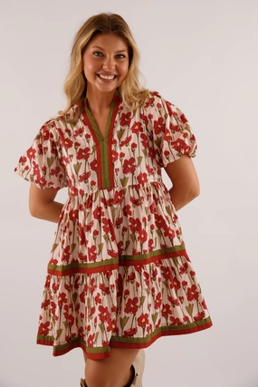 Fitted Design Fresh Outfit Gentle On My Mind Dress-Burgundy