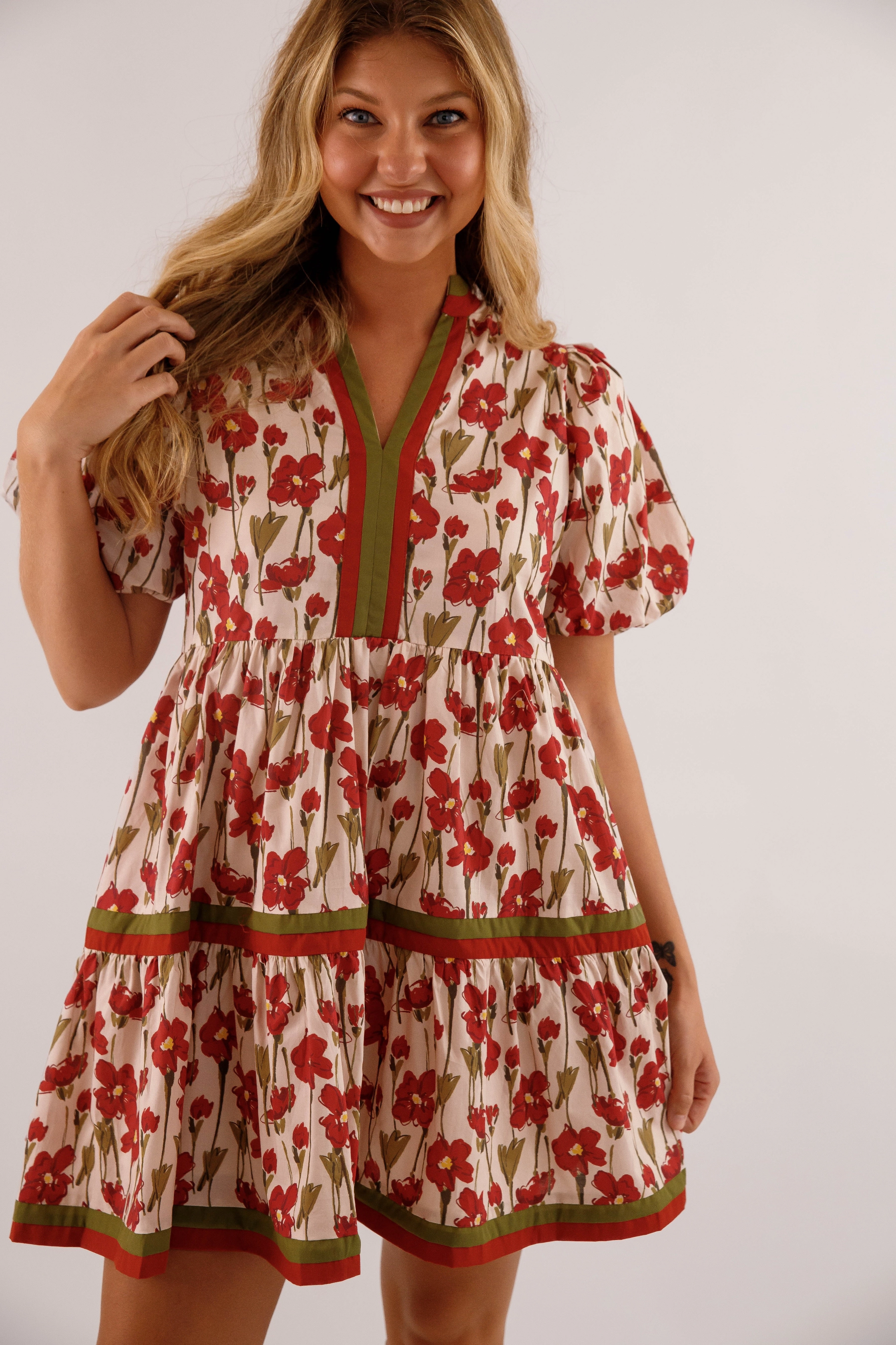 Unlined Look Light and breezy summer dress Gentle On My Mind Dress-Burgundy