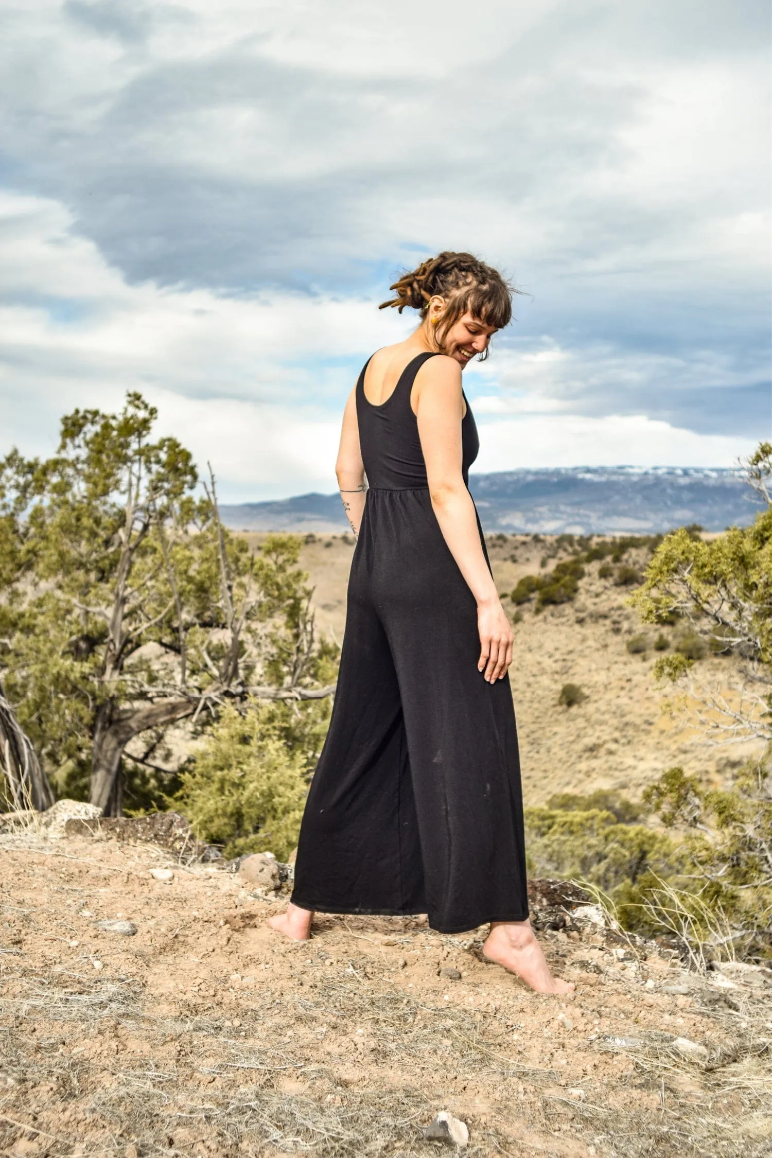 Midnight Luna Moth Yoga Jumpsuit