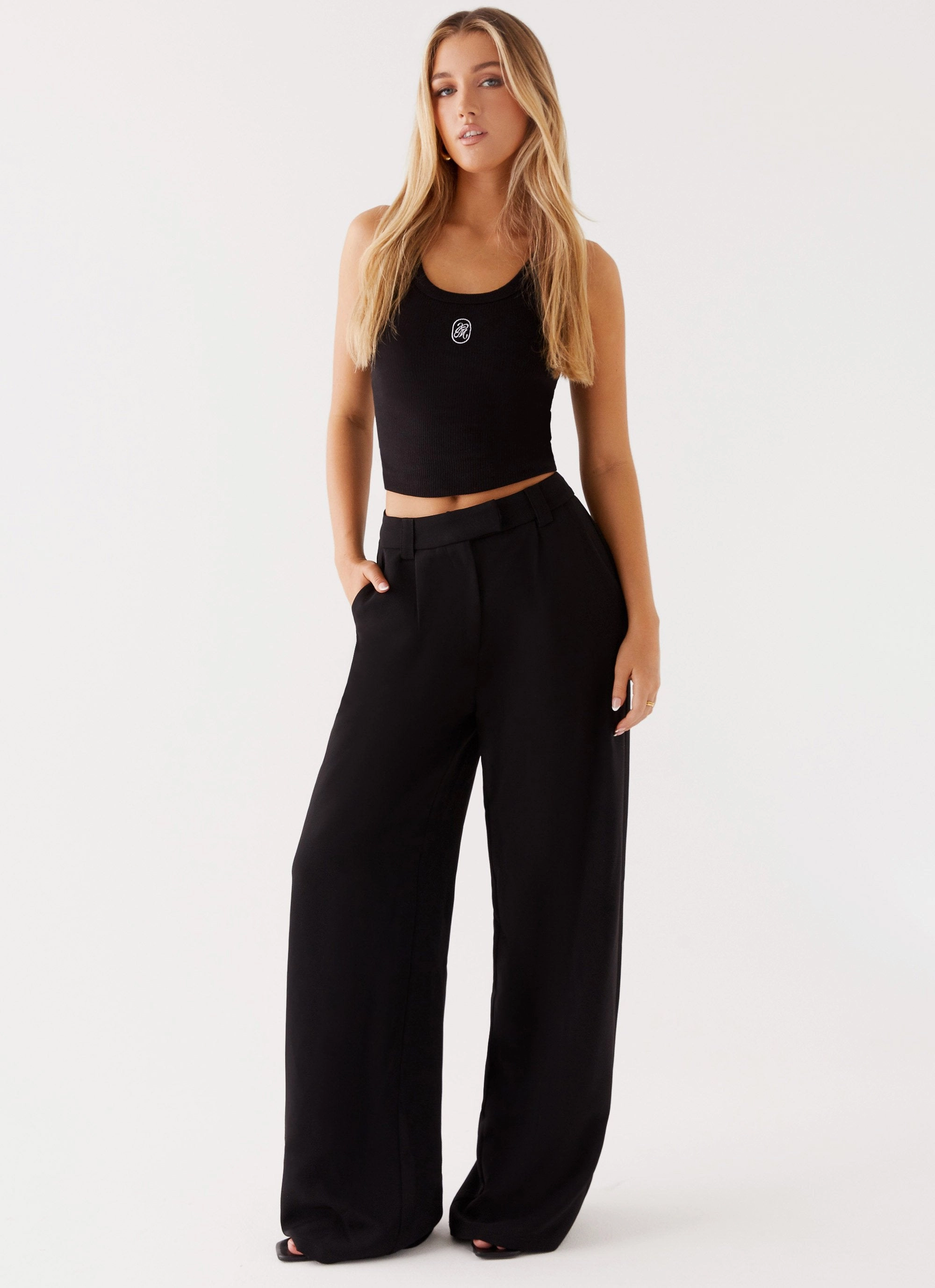 Midnight City Suit Pants - Black Body Aligned