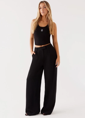 Midnight City Suit Pants - Black Body Aligned