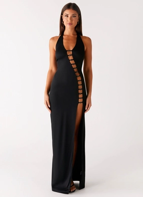 Bridal-Shower Midnight Dreams Maxi Dress - Black