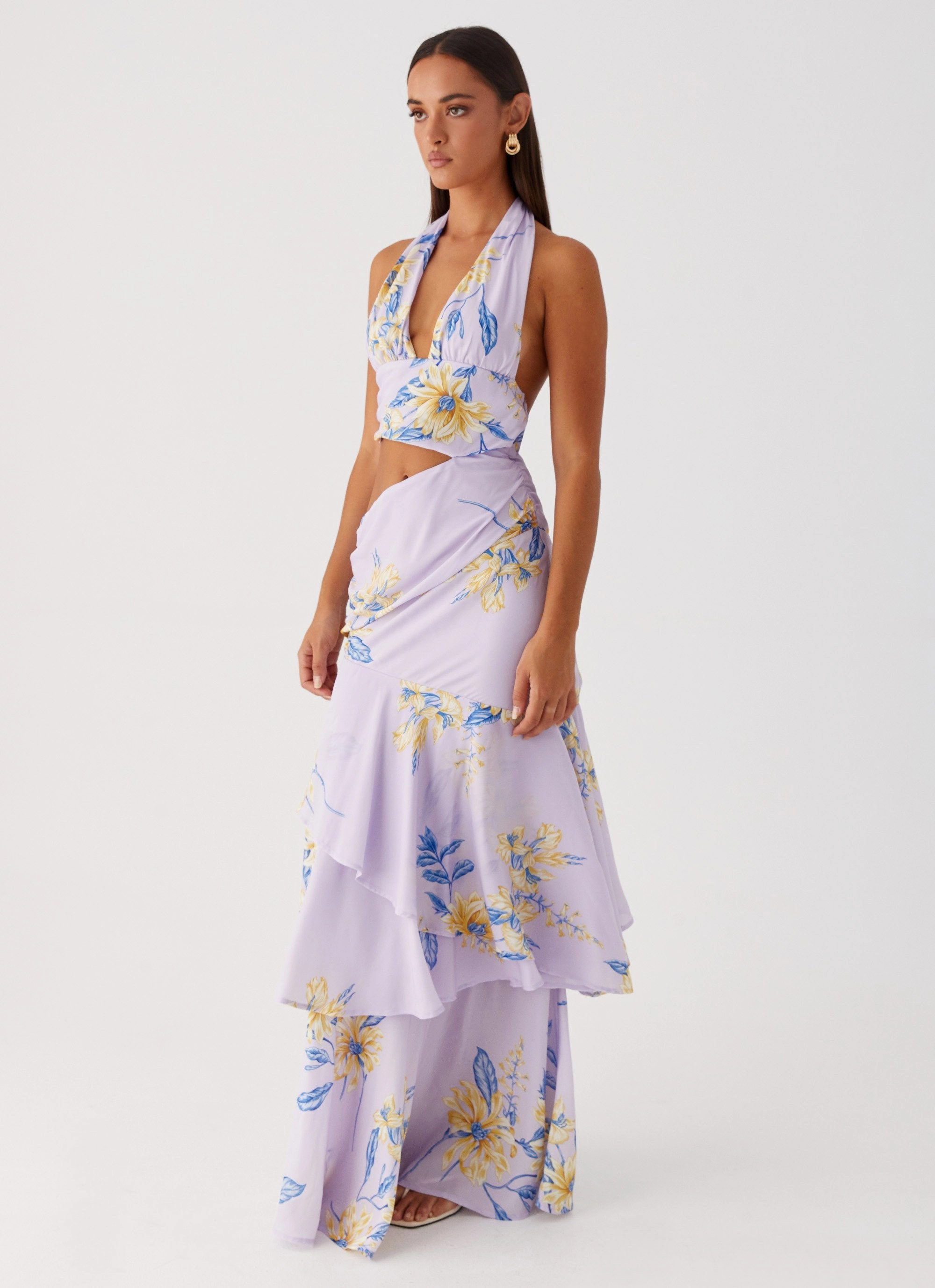 Mikayla Maxi Dress - Lavender Relaxed work dress Smart Comfort