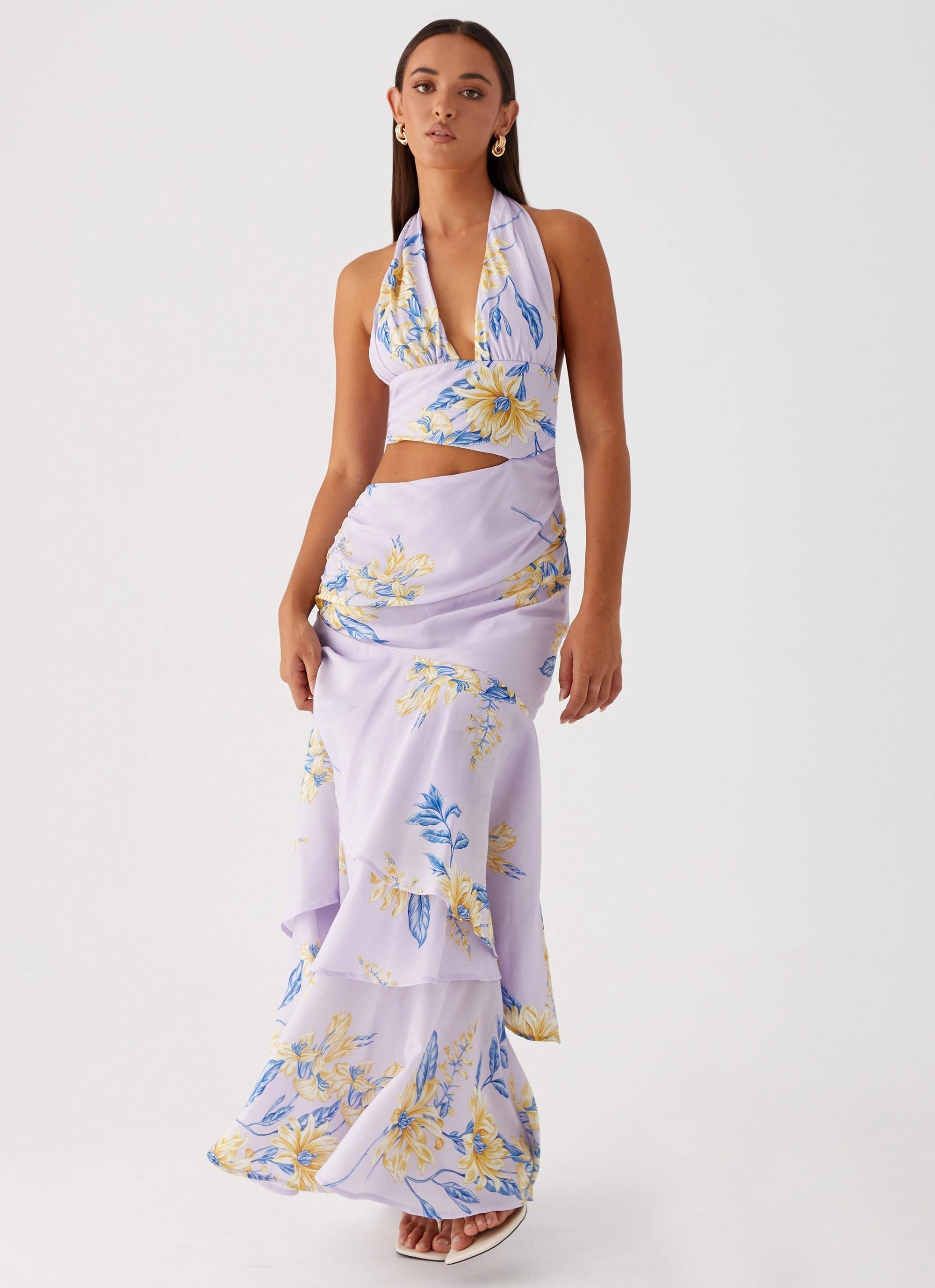 Soft Contour LightweightMaterial Mikayla Maxi Dress - Lavender
