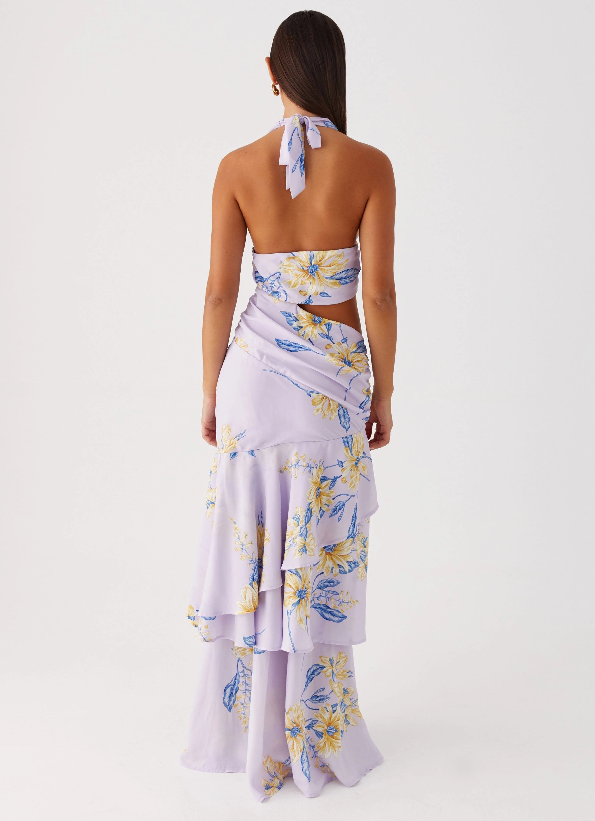 Simplistic Mood Flexible Waist Mikayla Maxi Dress - Lavender