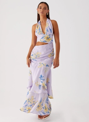 Soft Contour LightweightMaterial Mikayla Maxi Dress - Lavender