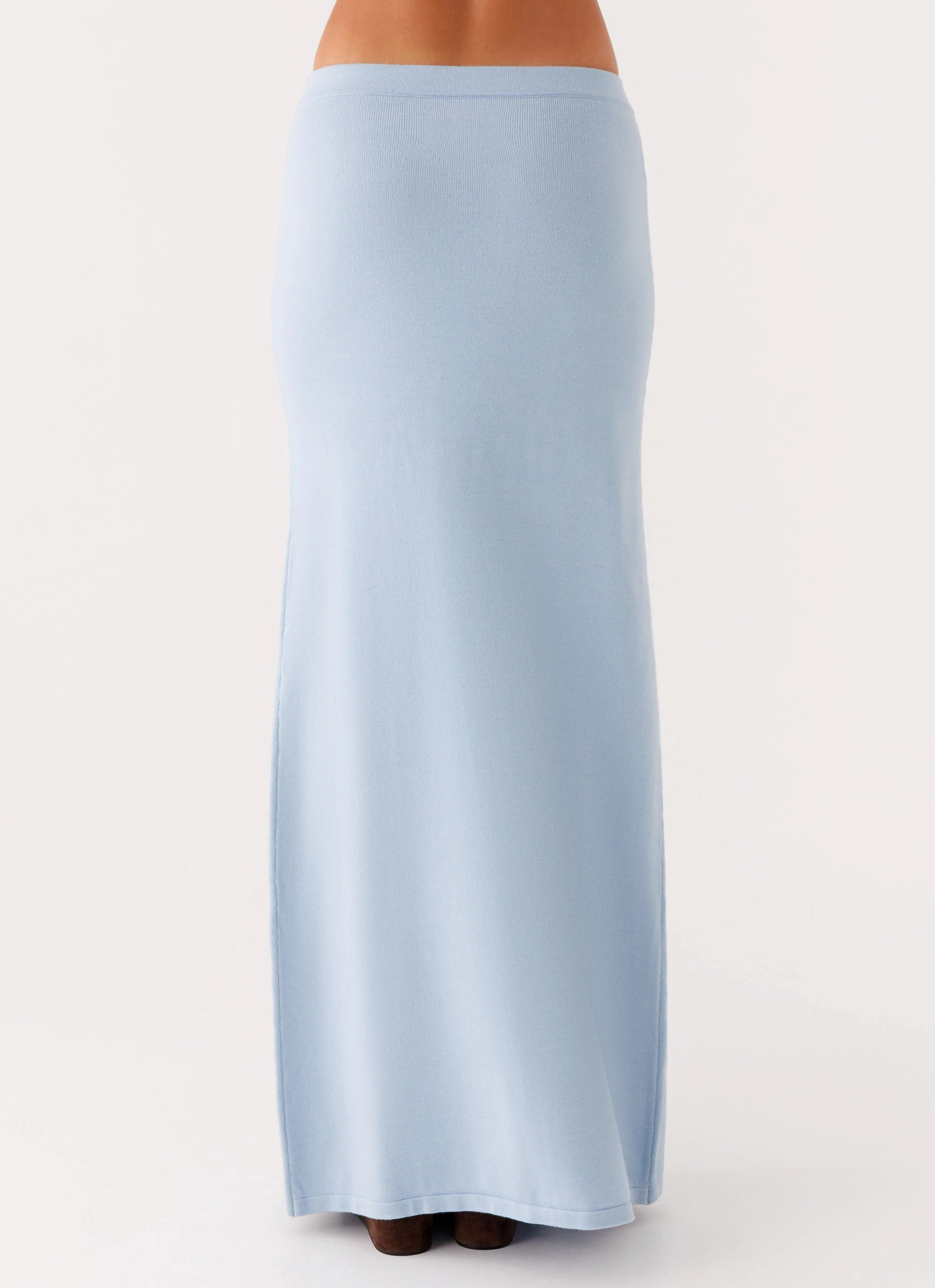 Fashion Forward Anastasia Knit Maxi Skirt - Blue
