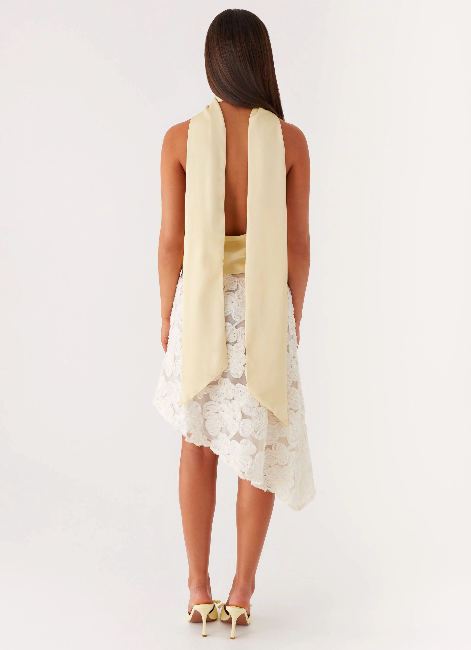 VentedBack Soft Sweater Catching Feelings Top - Yellow