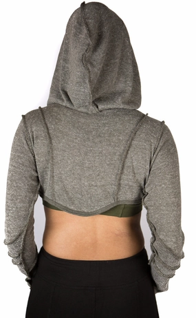 Adjustable drawstring Sweater Pixie Shrug