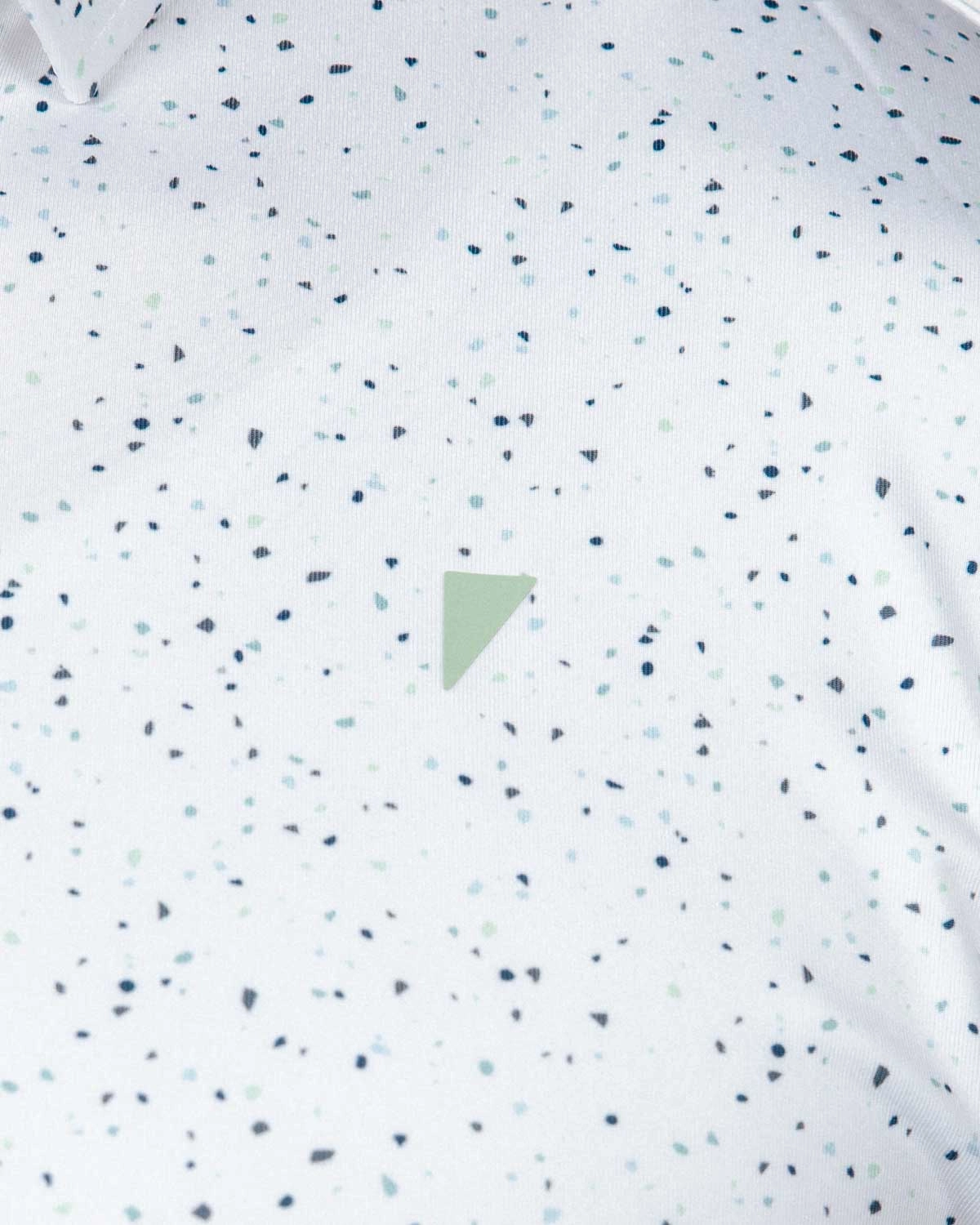 Teal Confetti Classic Polo HiddenStoragePocket