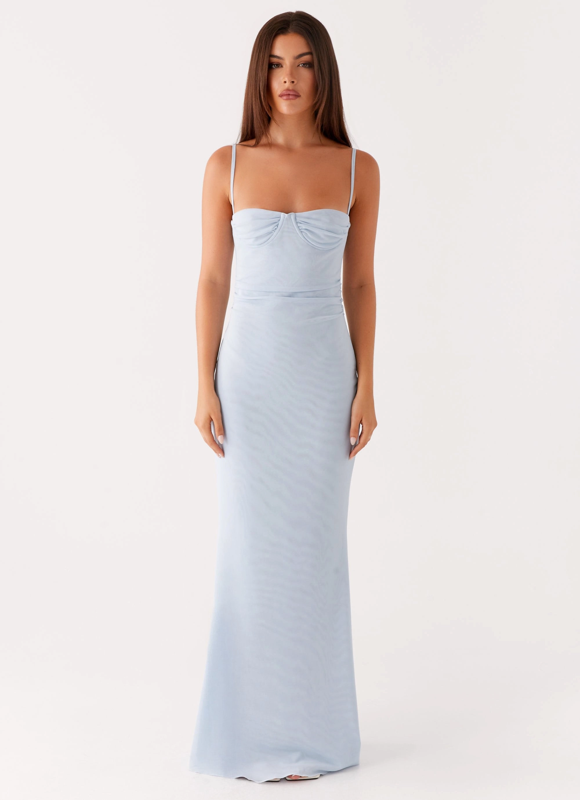 Anna Sophia Maxi Dress - Blue Easy Comfort
