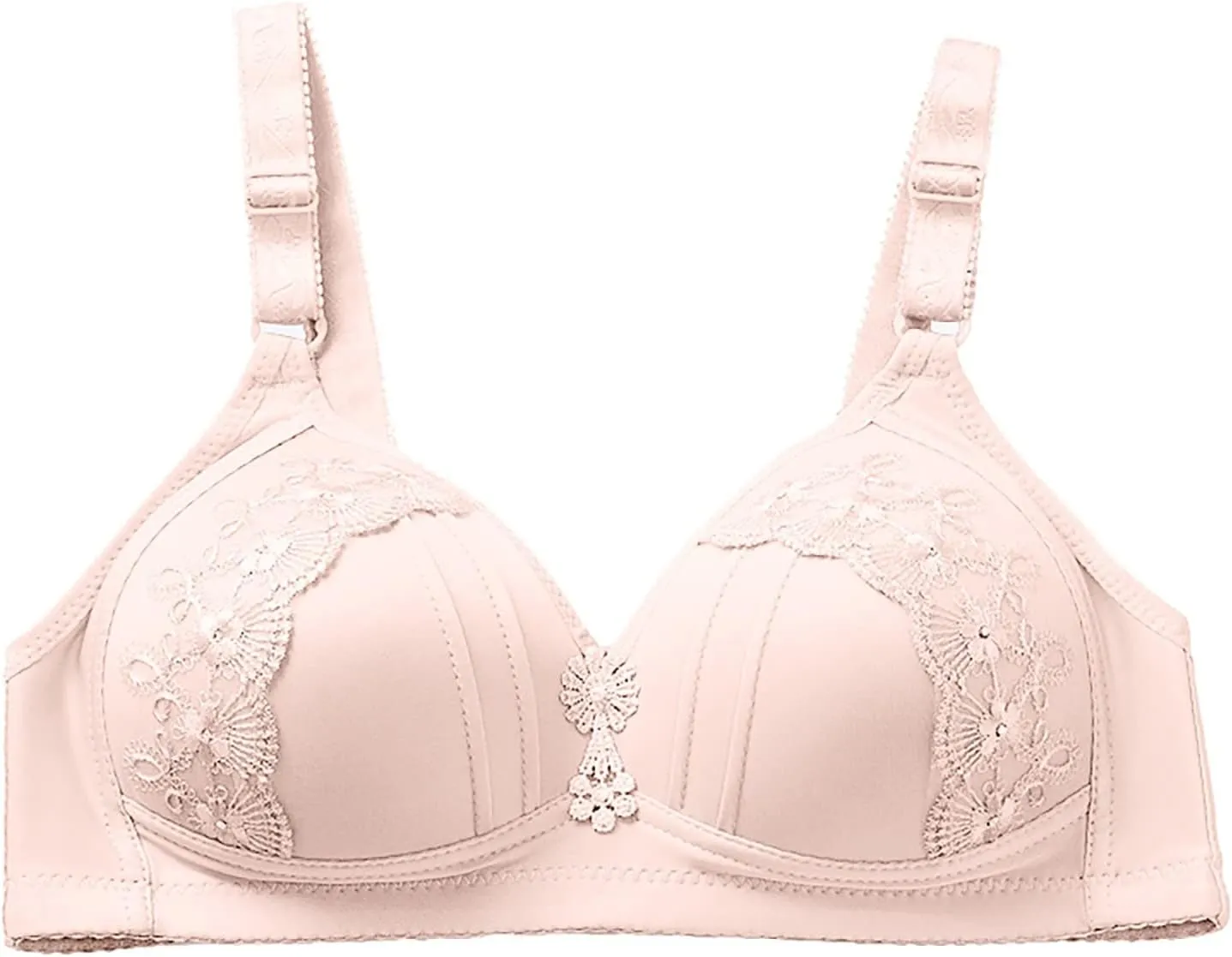 Minimizer Bras for Women Full Coverage Wireless Bras Push Up Sleep Everyday Bralette Lifting Lace Bra for Heavy Breast