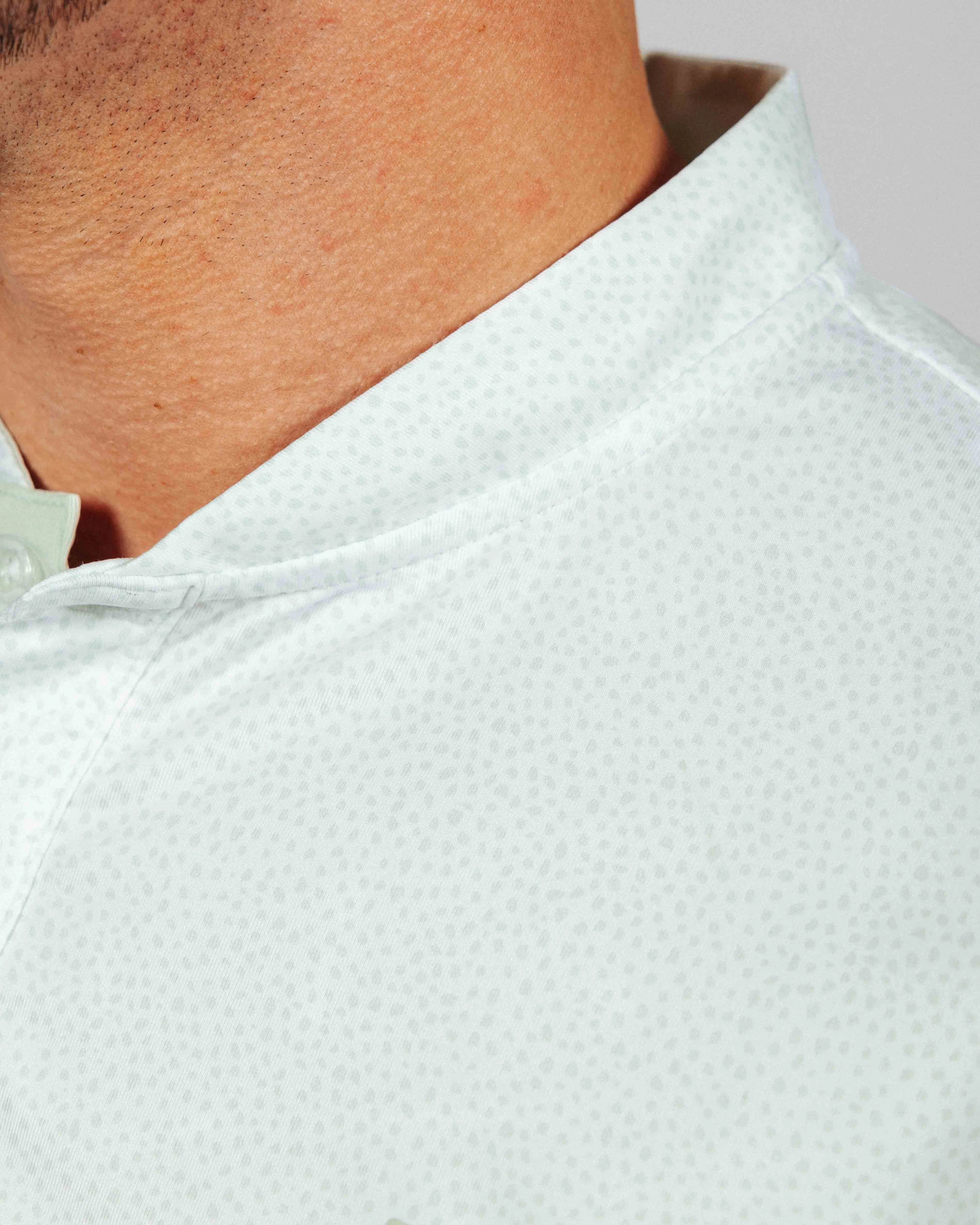 UV protection layer Mint Pebble Blade Collar Polo