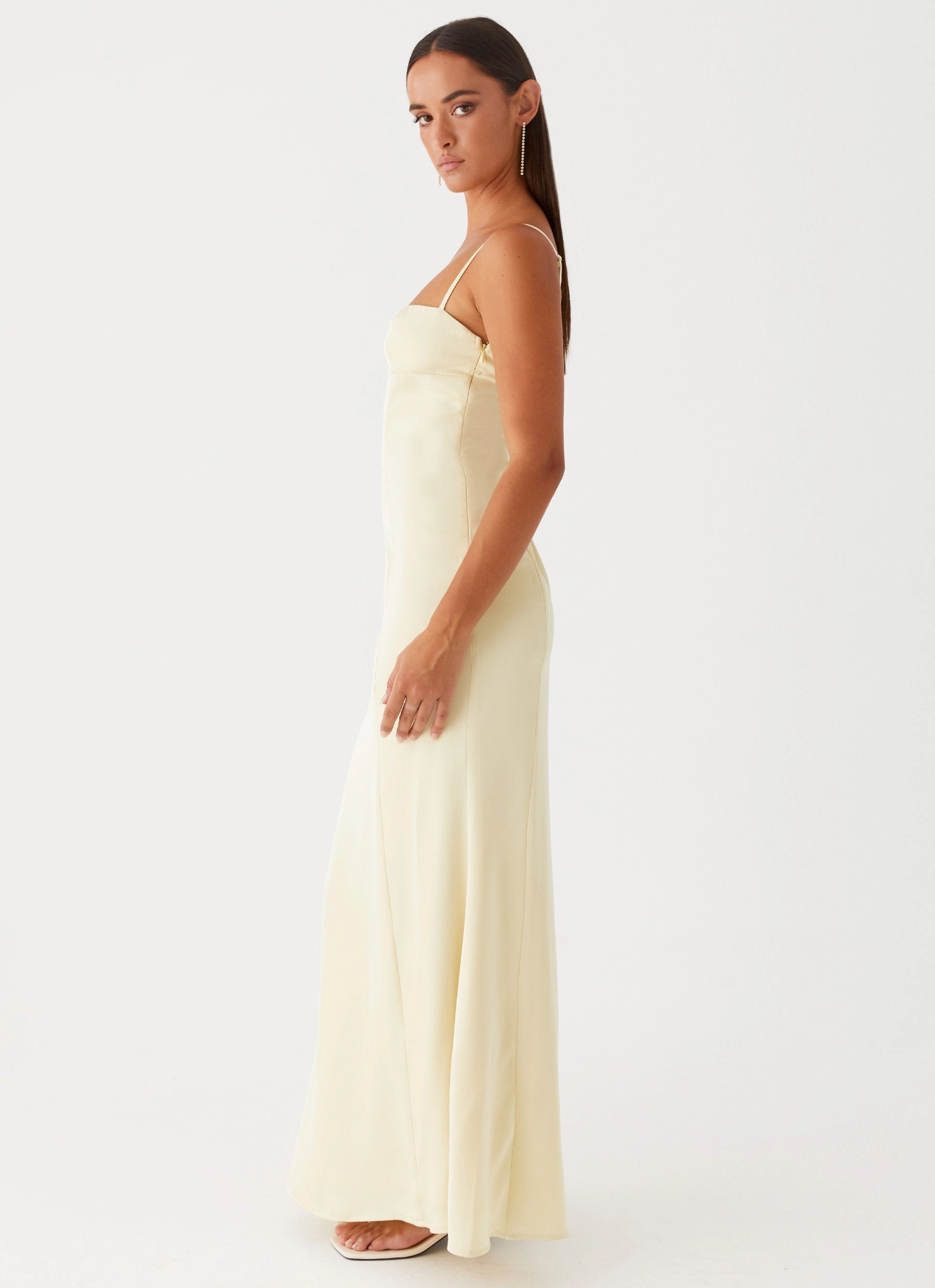 Flow Sleeve Miss Bloom Maxi Dress - Lemon