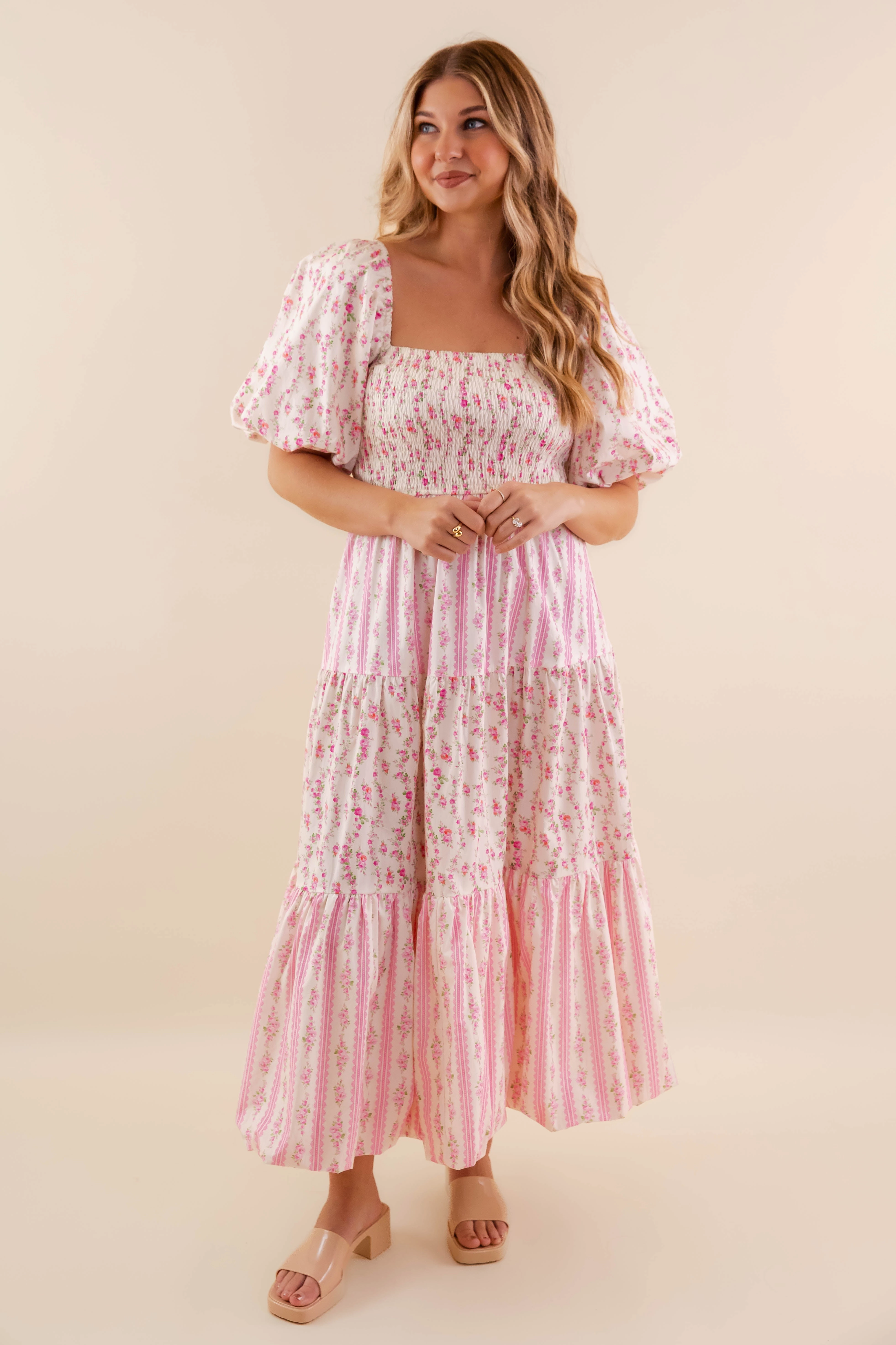 RESTOCK: Nothing Is By Chance Maxi Dress-Pink Charming Style