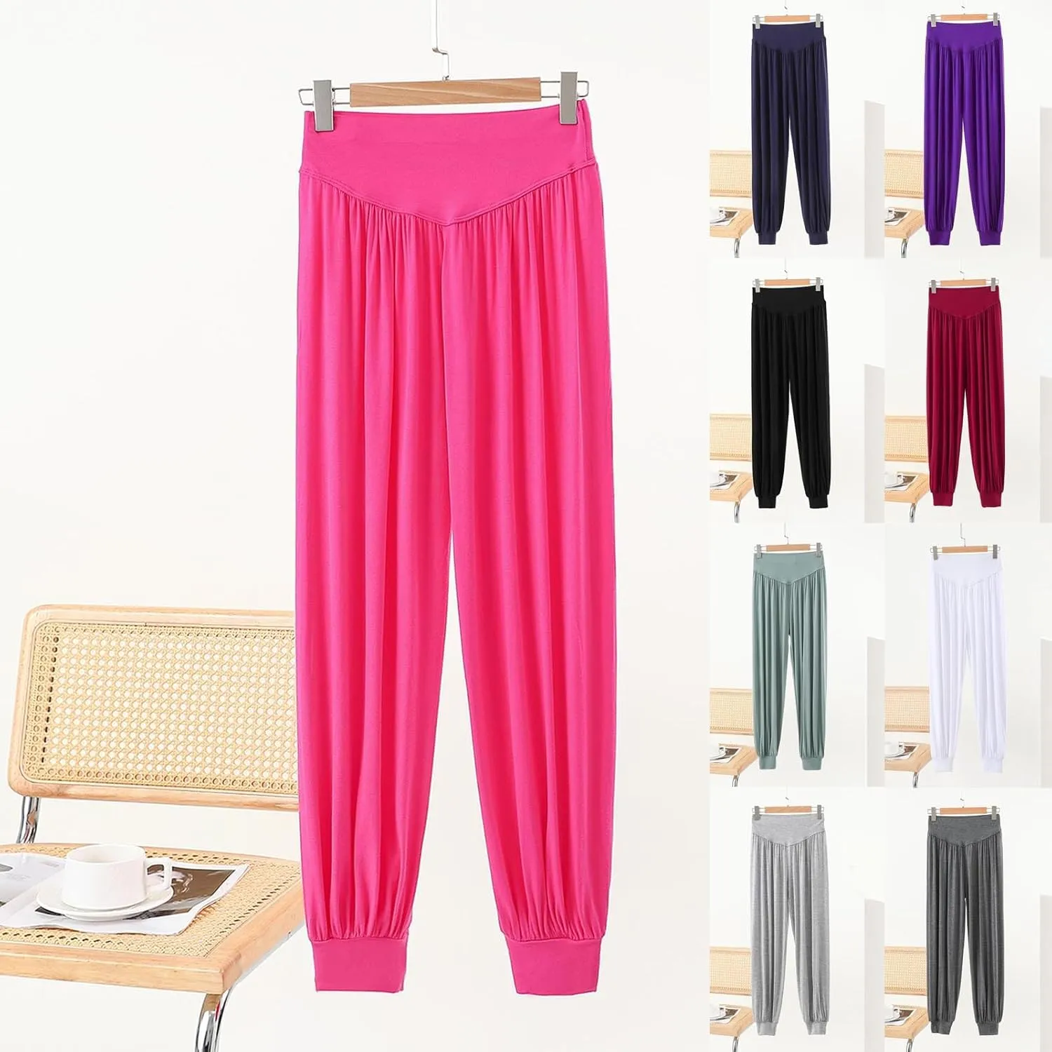 Modal Soft Pajama Pants for Women Summer Comfy Sleep Bottoms Loose Fit Elastic Waist Leisure Lounge Pants
