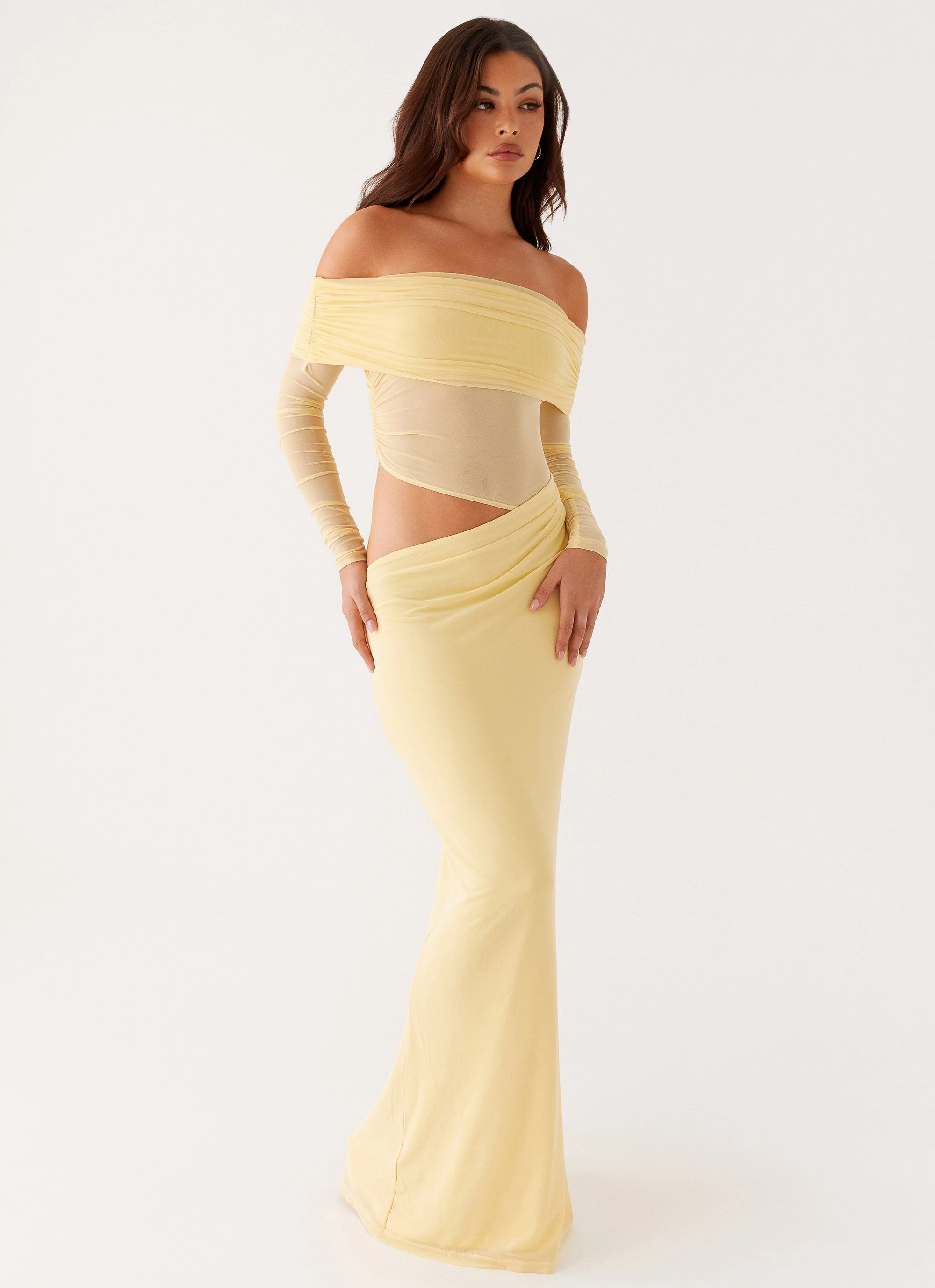 Office Casual Emery Maxi Dress - Yellow