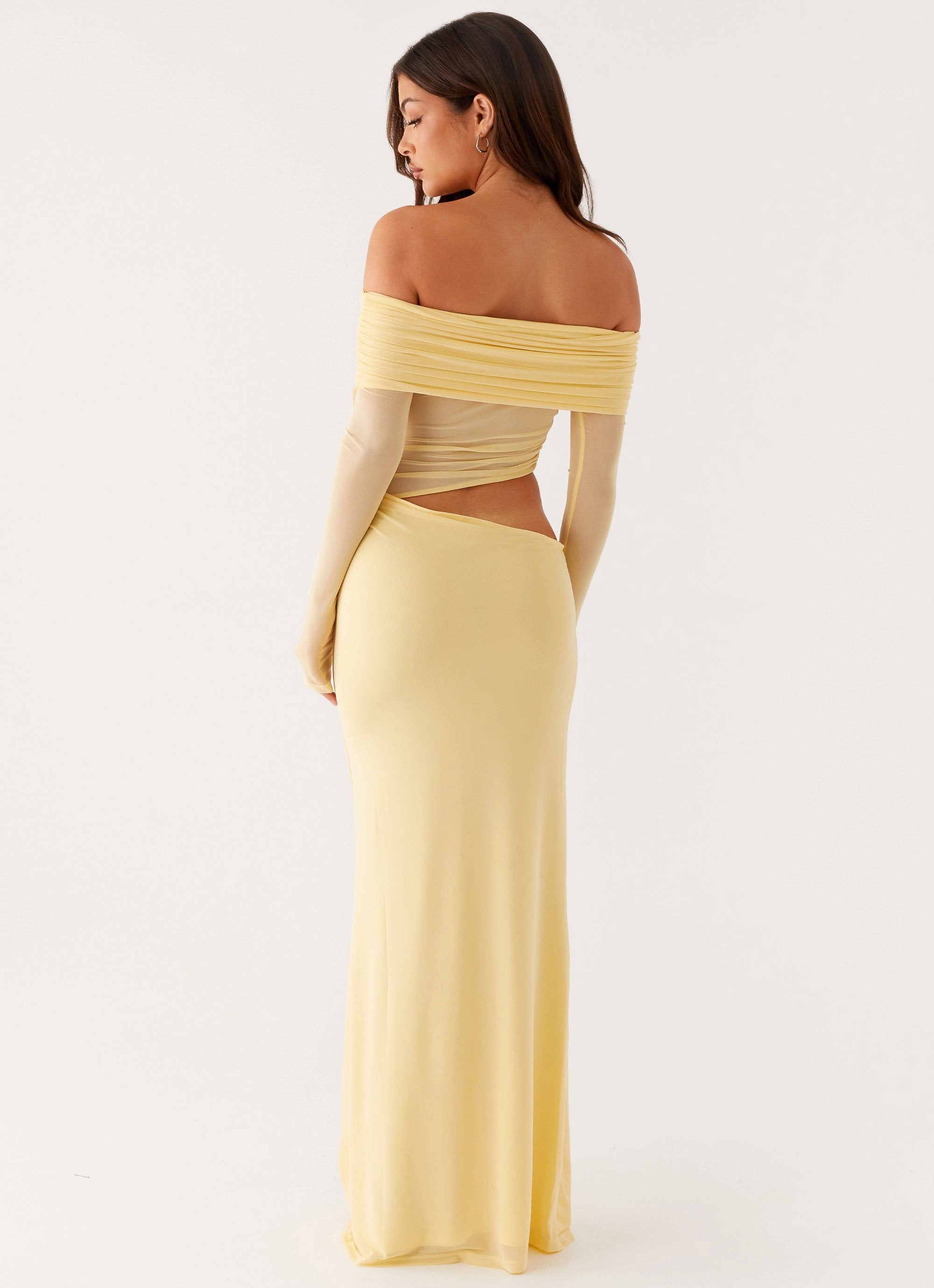 Emery Maxi Dress - Yellow Comfort Stretch