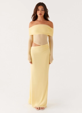 Emery Maxi Dress - Yellow Harmonious Layers