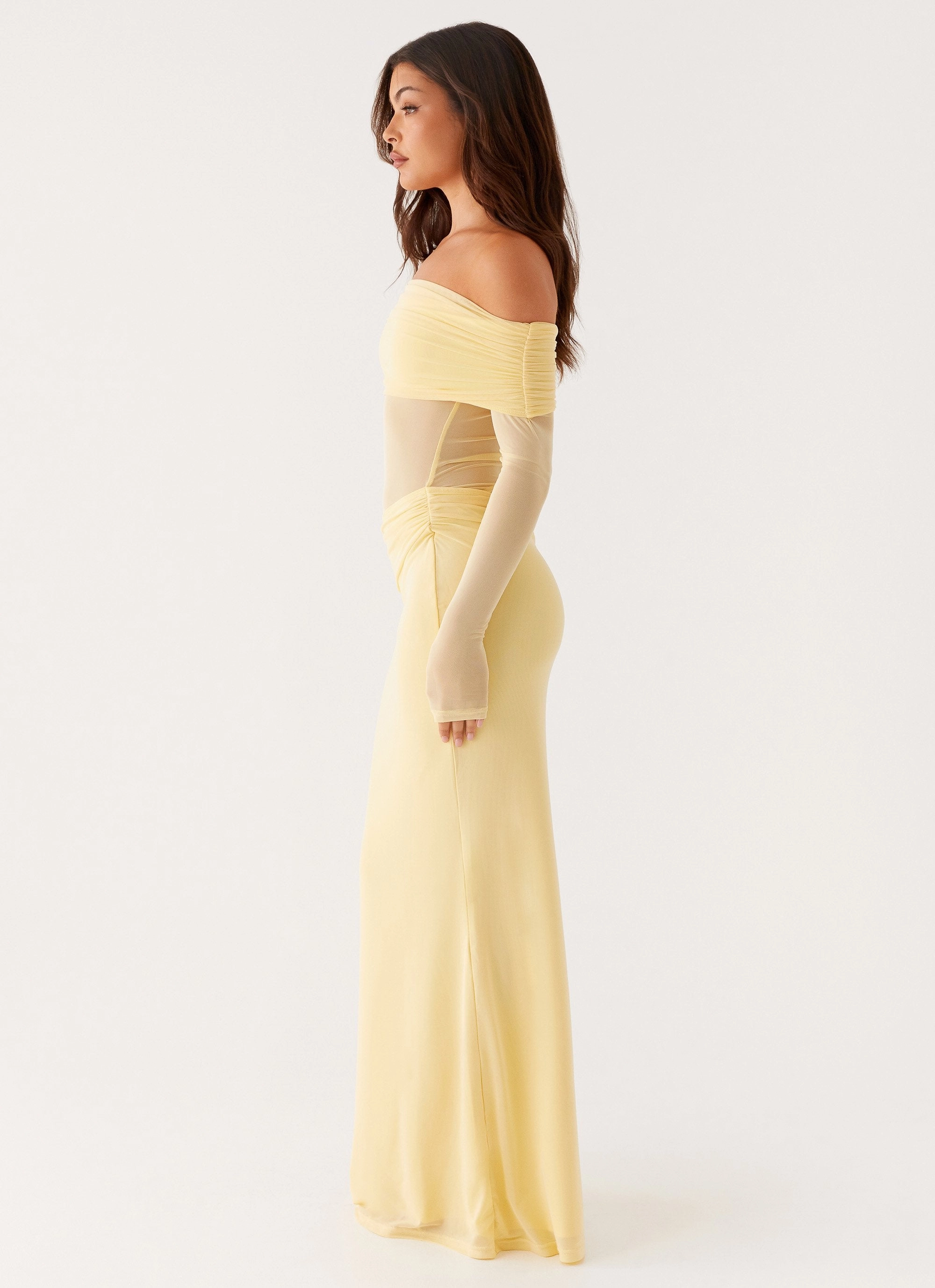 Holiday-Party Emery Maxi Dress - Yellow