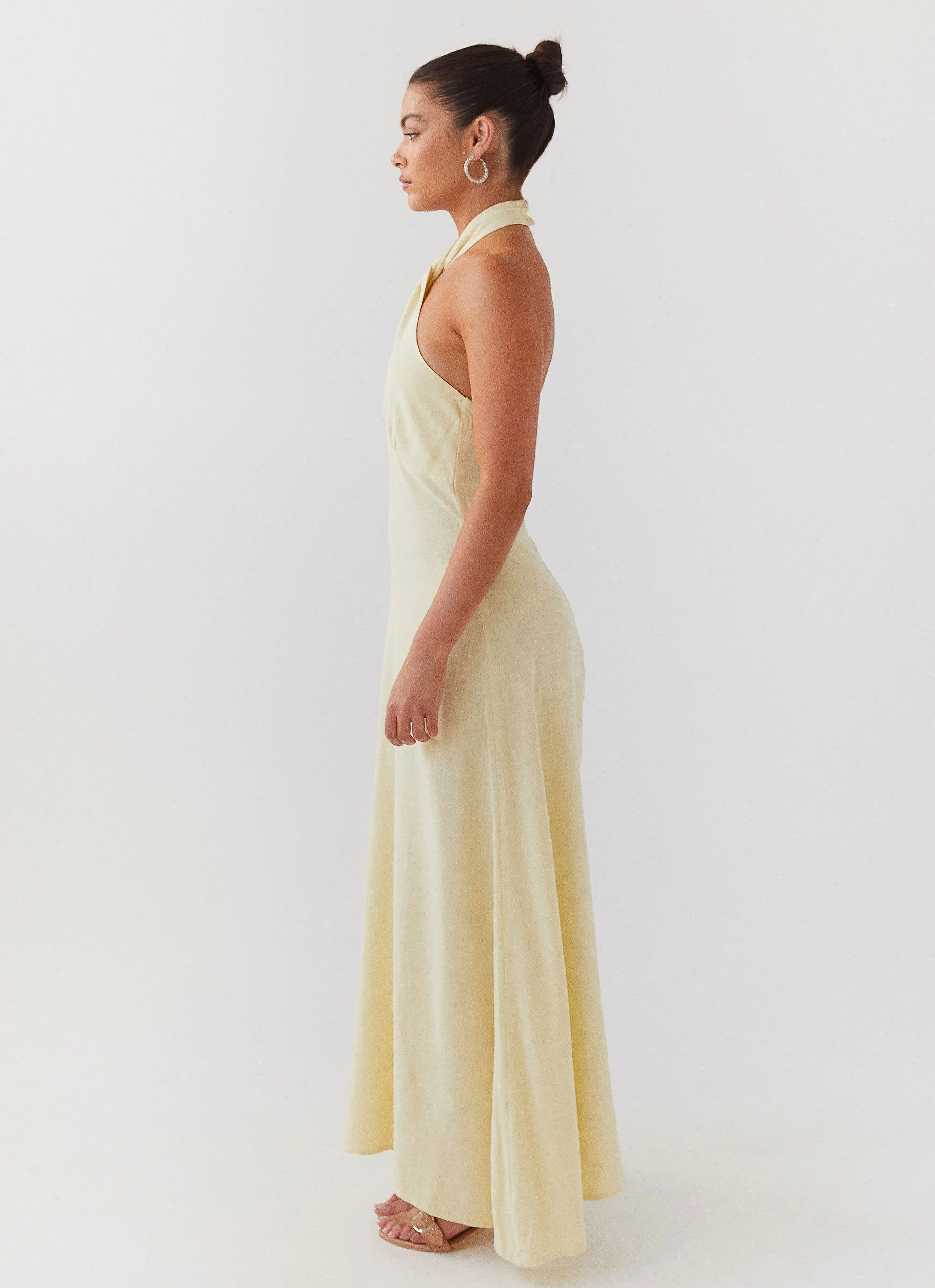 Adrienne Linen Maxi Dress - Lemon Travel Friendly