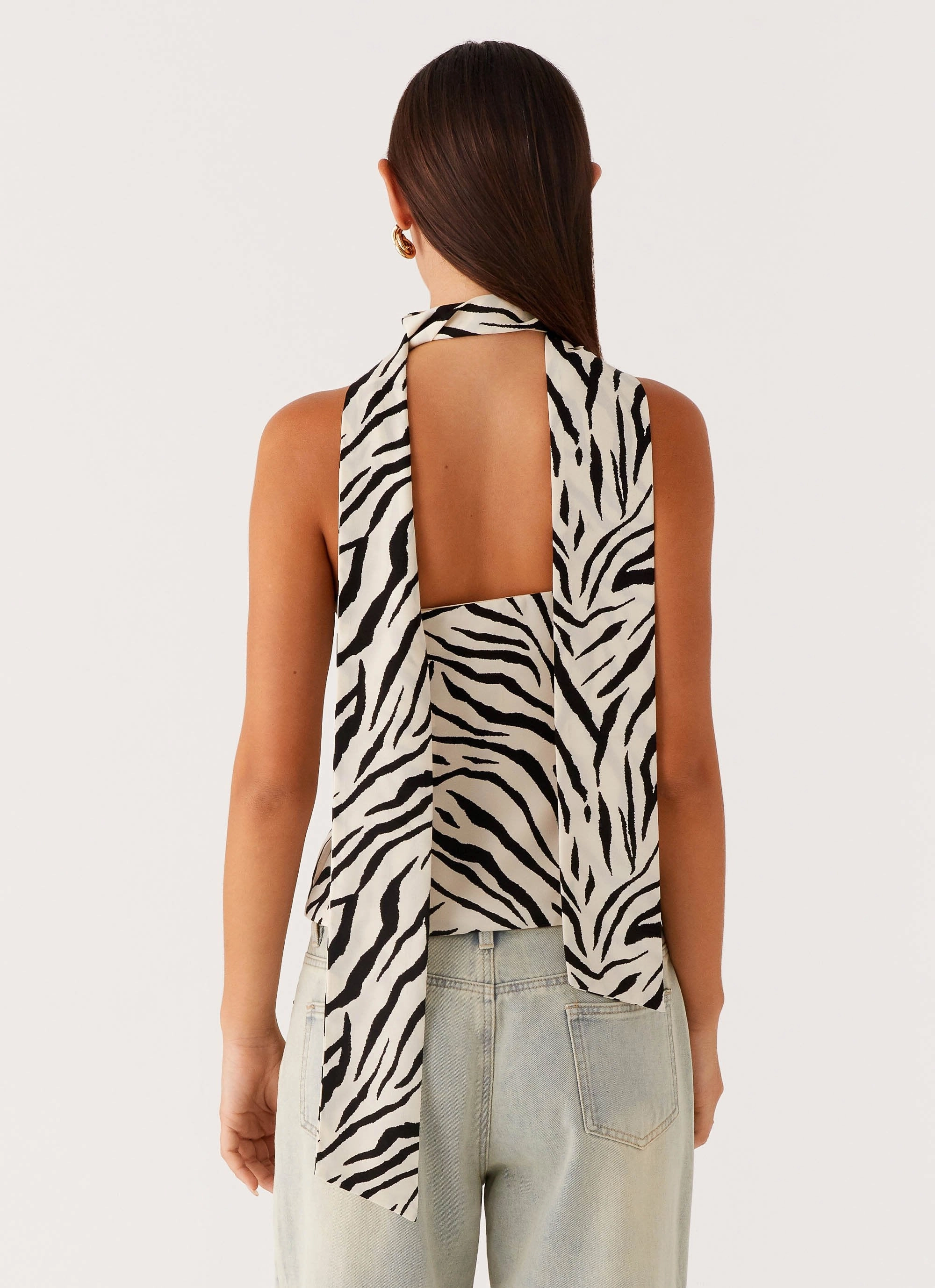 Anais Scraf Top - Zebra Temperature Control Technology