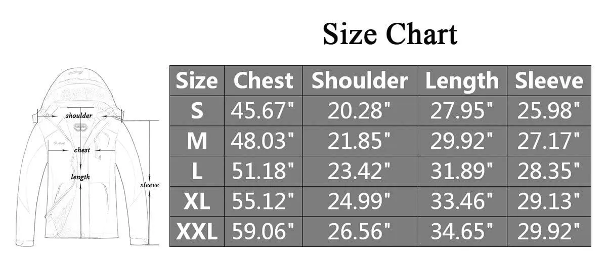 MOERDENG Men's Waterproof Ski Jacket Warm Winter Snow Coat Mountain Windbreaker Hooded Raincoat, Black Camo, Medium