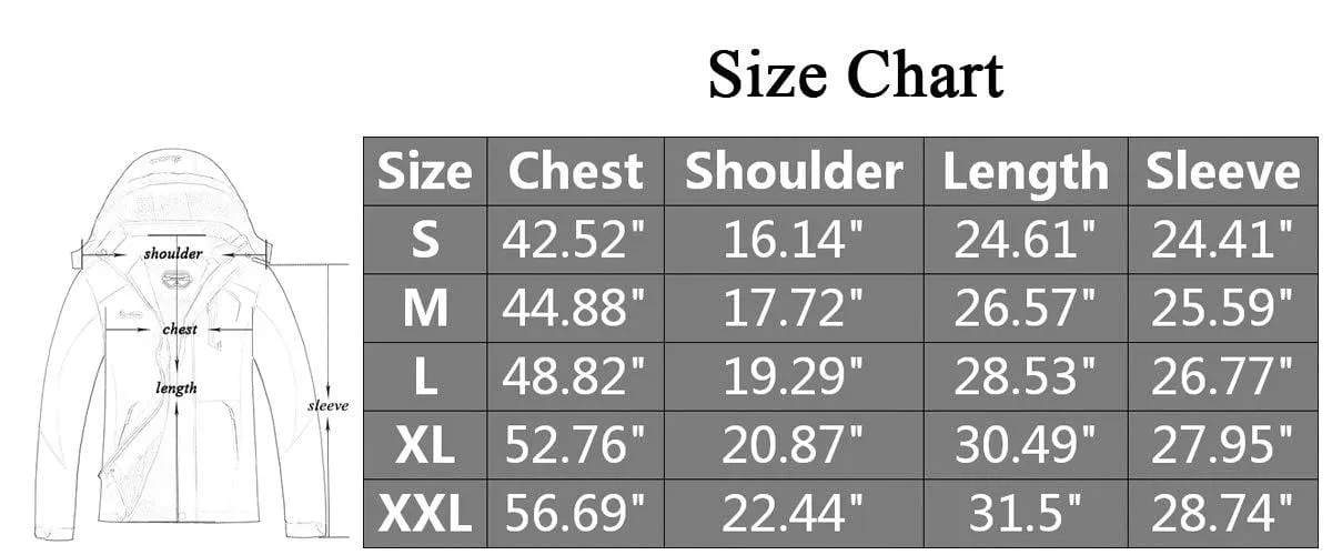MOERDENG Women's Waterproof Ski Jacket Warm Winter Snow Coat Mountain Windbreaker Hooded Raincoat, Rosered Camo, Medium