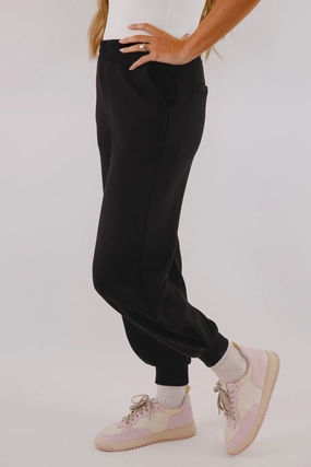 Getting There Joggers-Black Soft Finish Universal Fit System