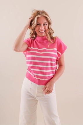 Contrast Stitch Reinforced Hems Happy To See You Blouse