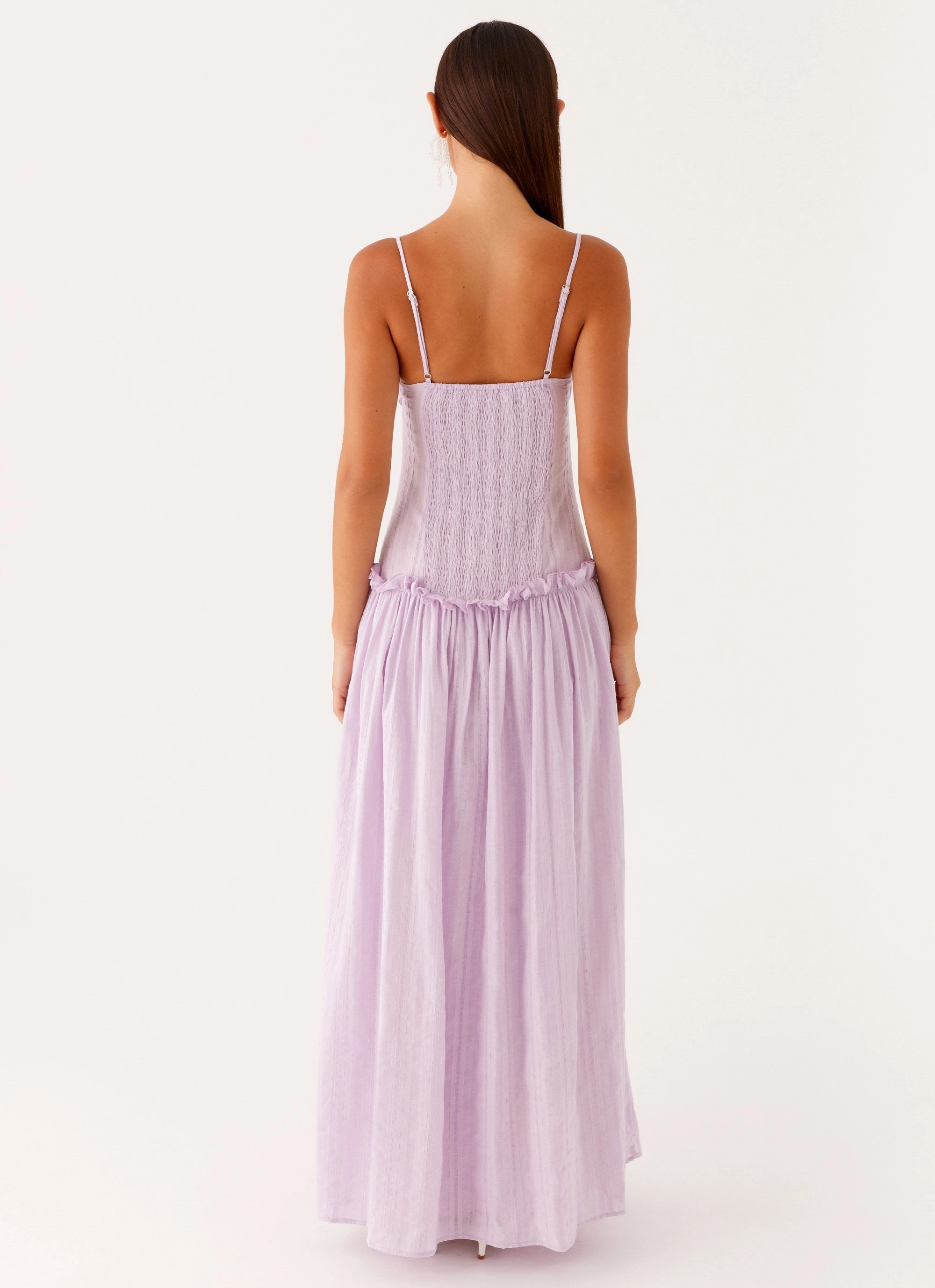 Smart Comfort Jacinda Drop Waist Maxi Dress - Lavender