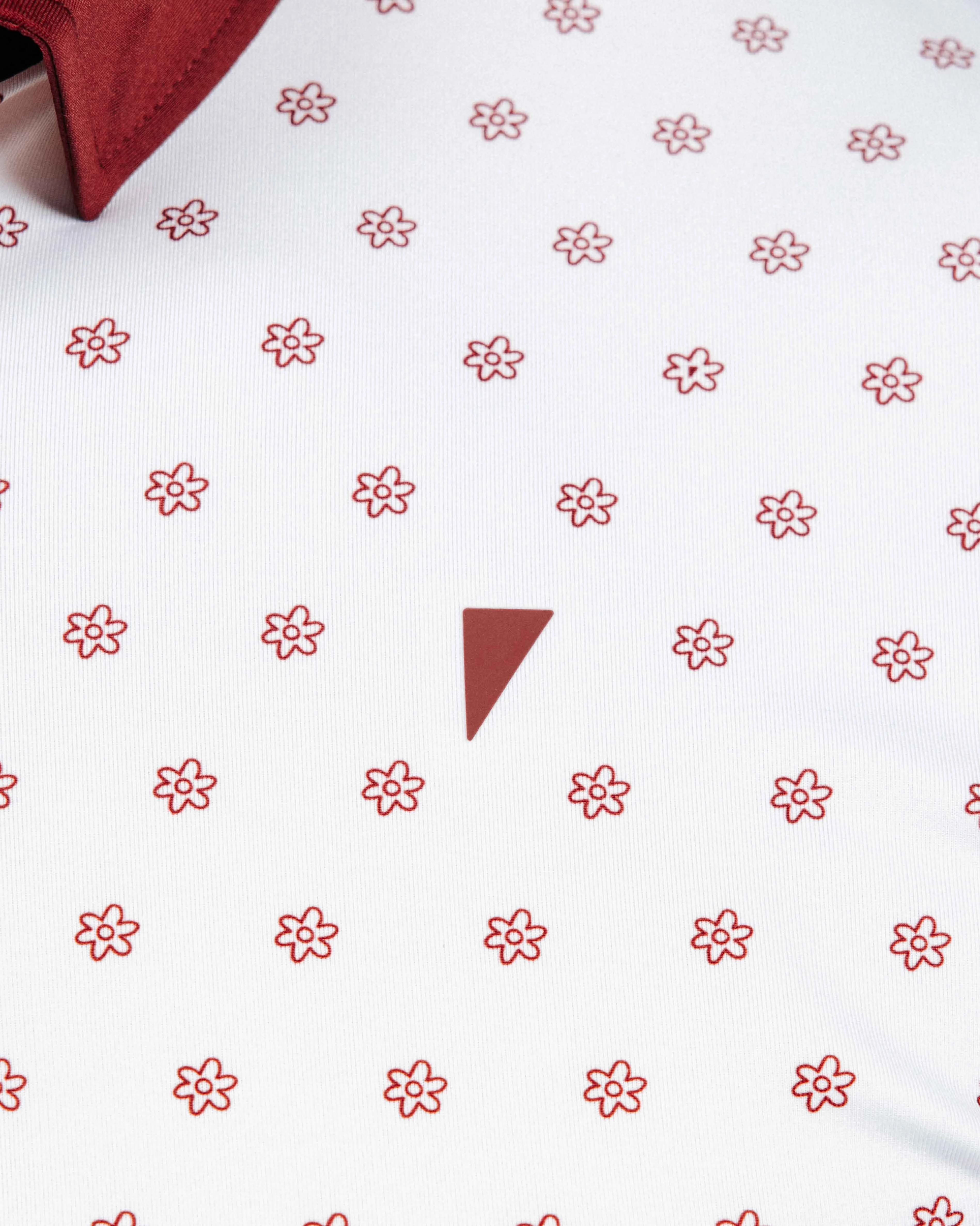 Maroon Daisy Classic Polo MultiFunctionalPockets Raglan Sleeve