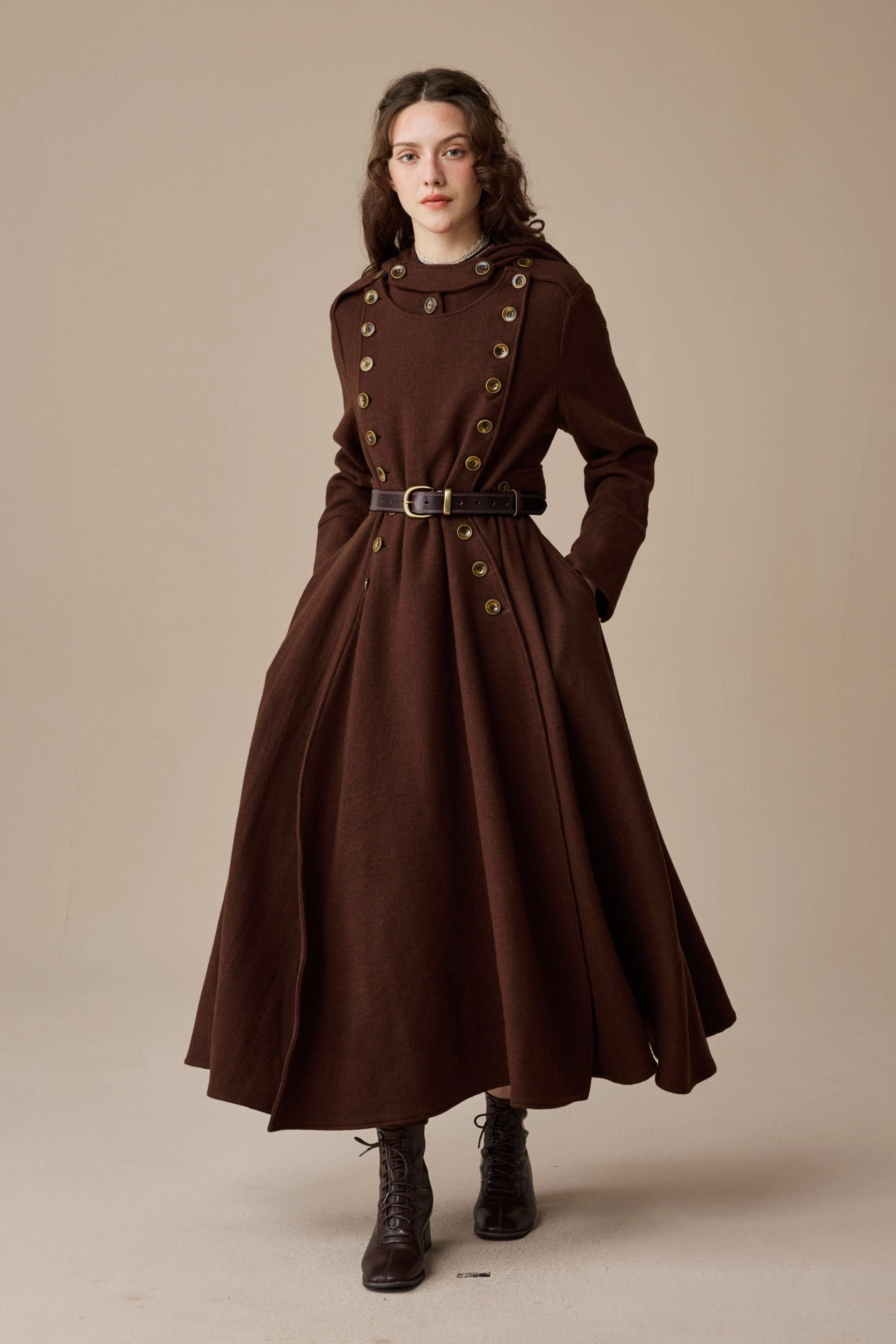 ComfortStretch Simple Cut Monica 31 | 100% Wool  Double Breasted Coat