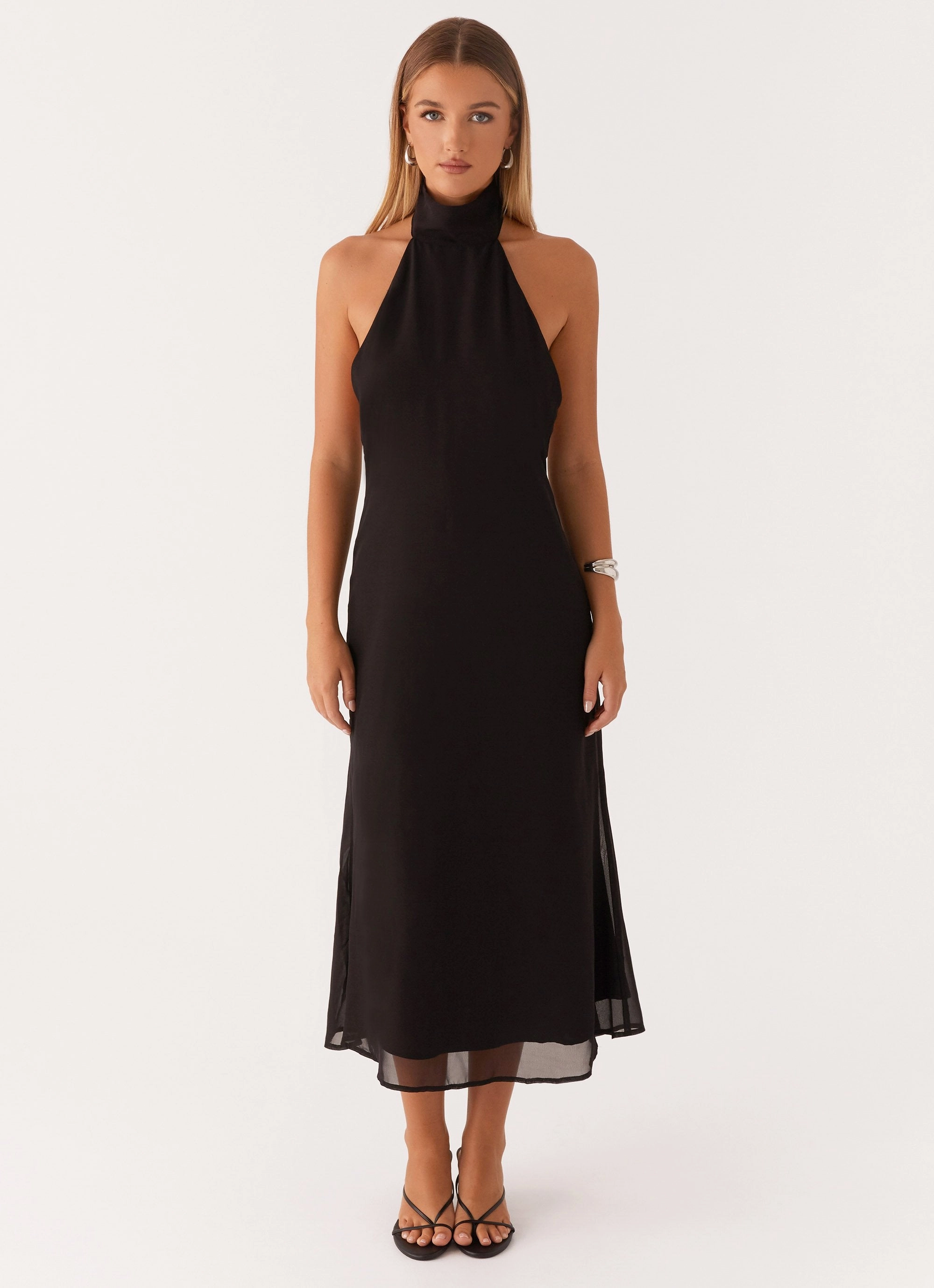 Youthful Mood Emmalyn Midi Dress - Black