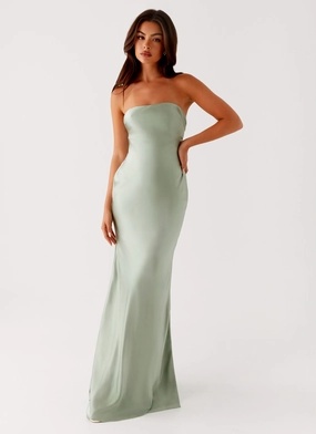 Monte Carlo Maxi Dress - Sage Non-Iron Timeless Soft