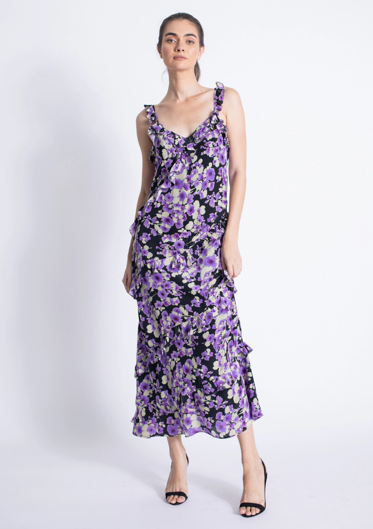 Montecarlo Print Maxi Dress Breathable Layering