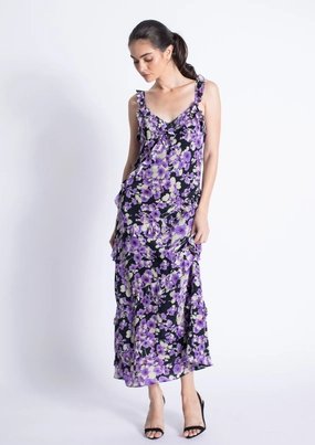 Montecarlo Print Maxi Dress Calm Energy
