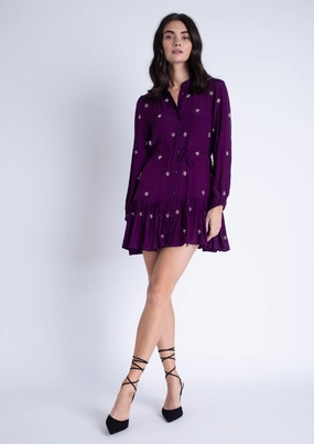 Interchangeable-Detail Moraima Beaded Mini Dress